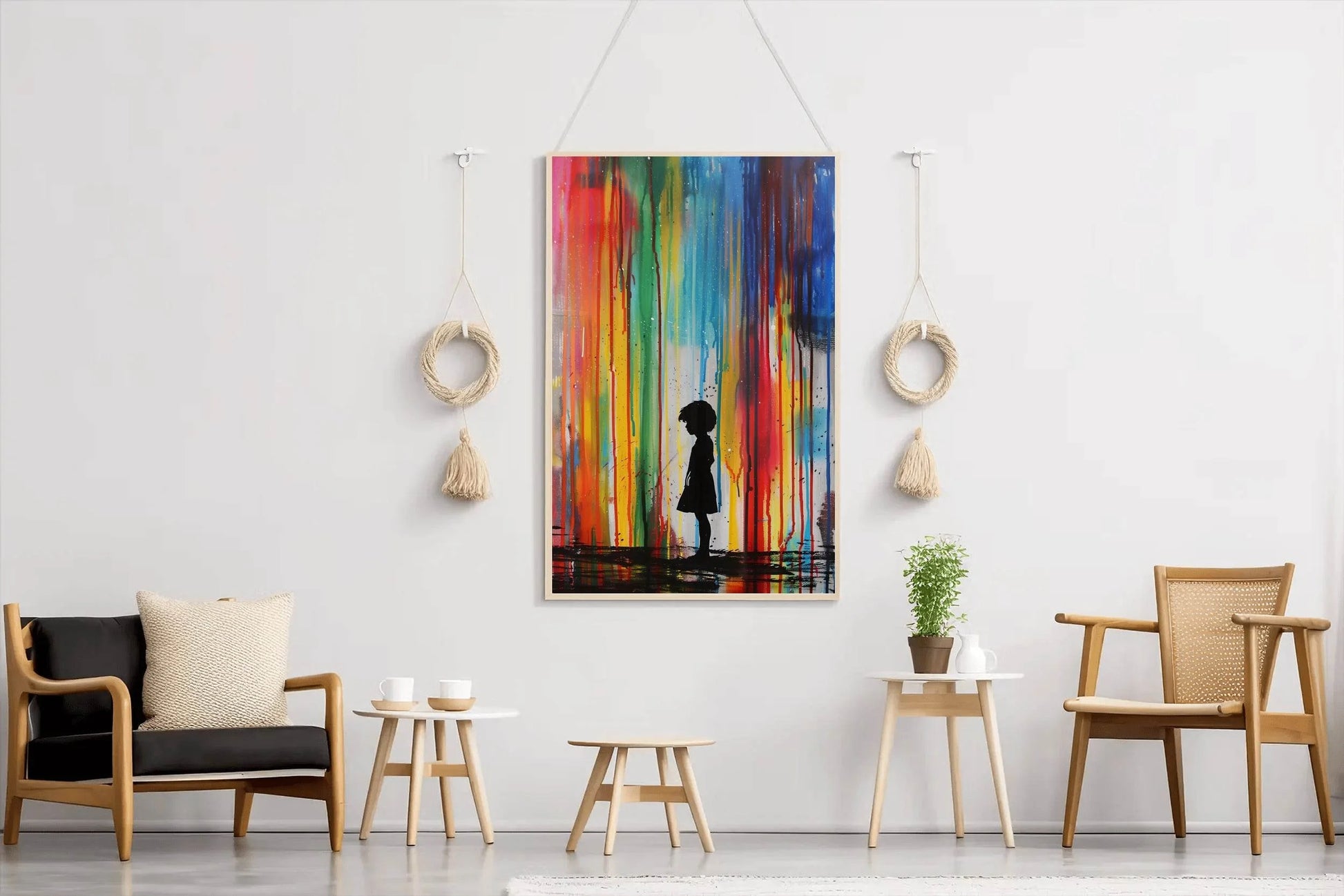 Standing Alone in a World of Color Wall Art - beink online art store
