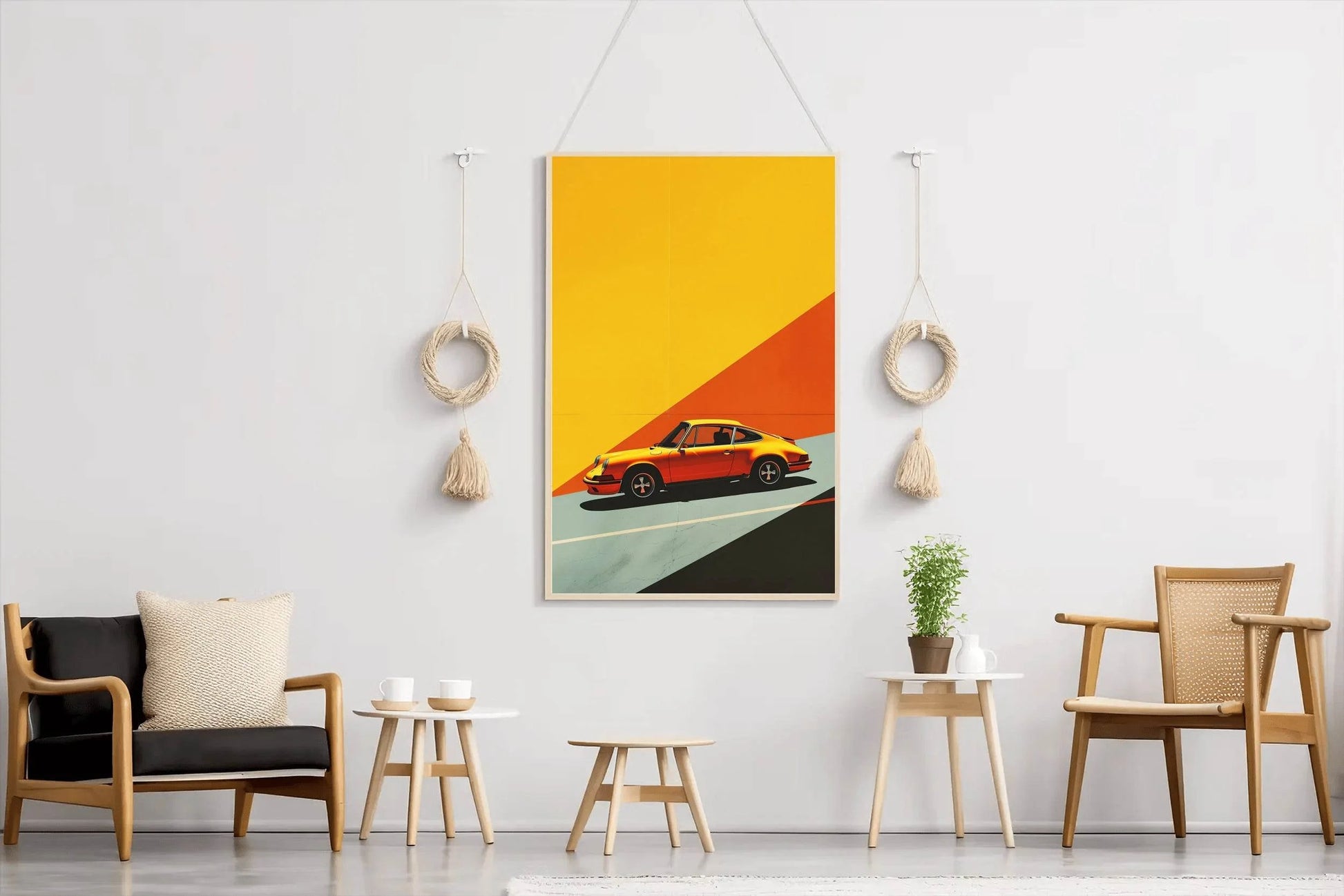 Porsche911 RS Yellow Wall Poster - beink online art store