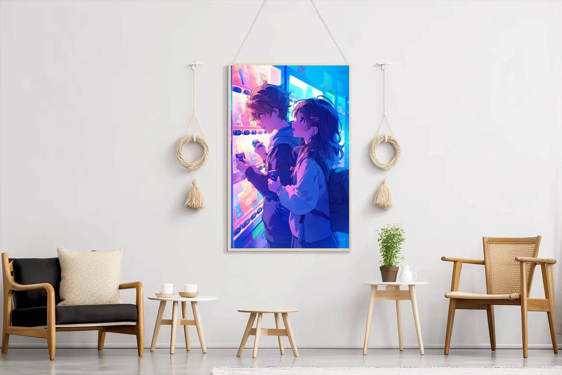 Anime Couple Wall art - beink online art store