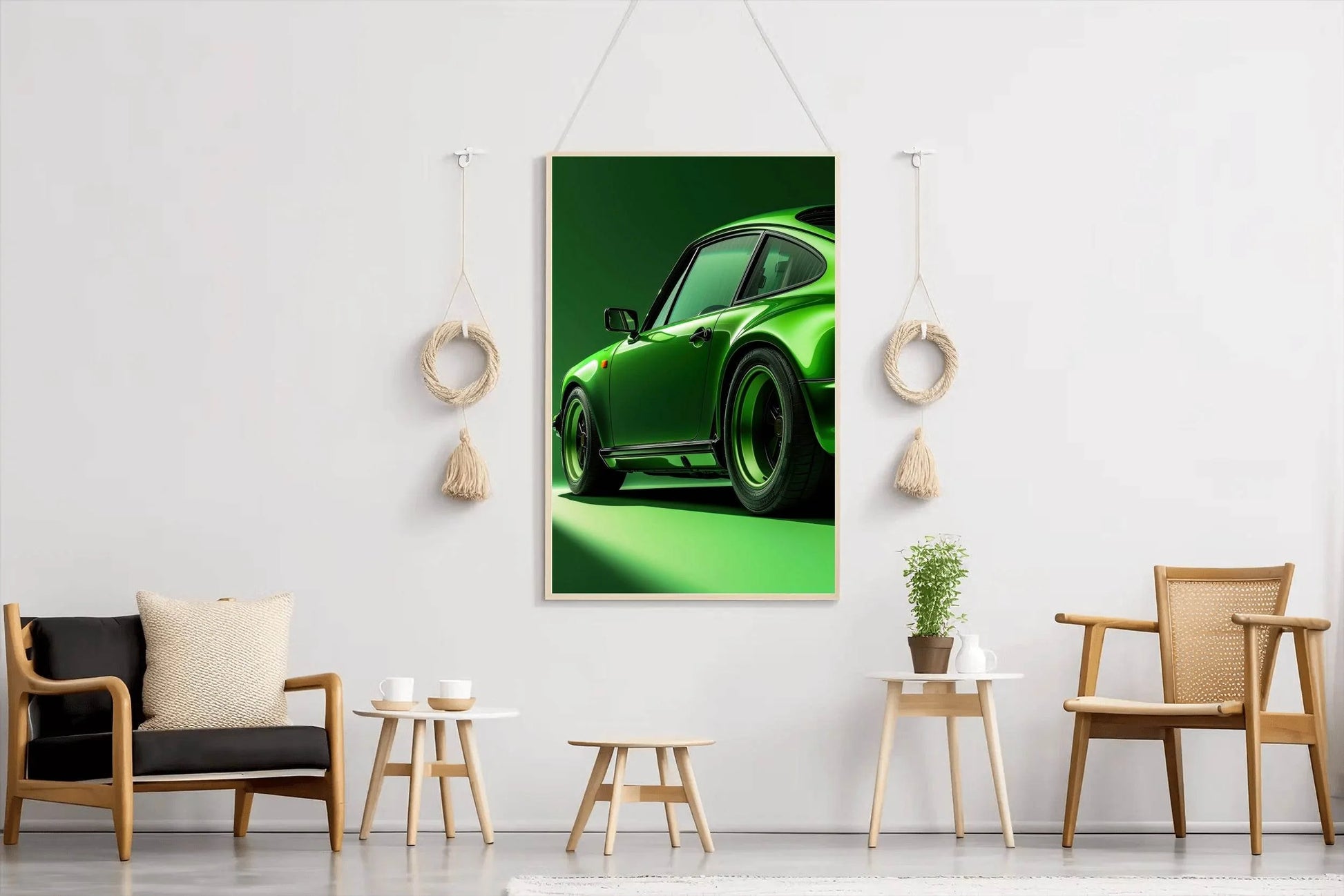 Porsche Carrera Coupe Green Wall Art - beink online art store