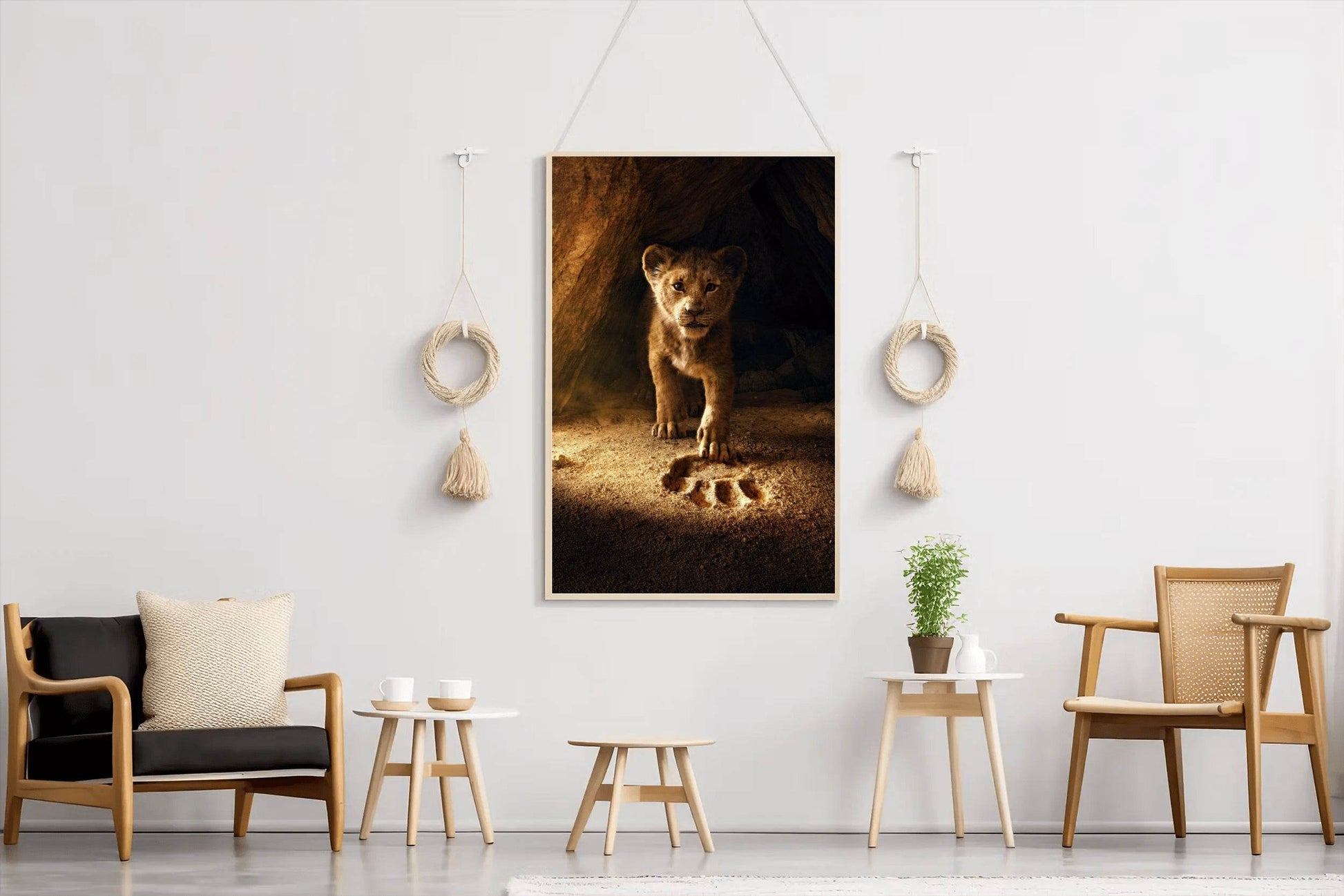 The Lion King Cub in Cave Wall Art - beink online art store