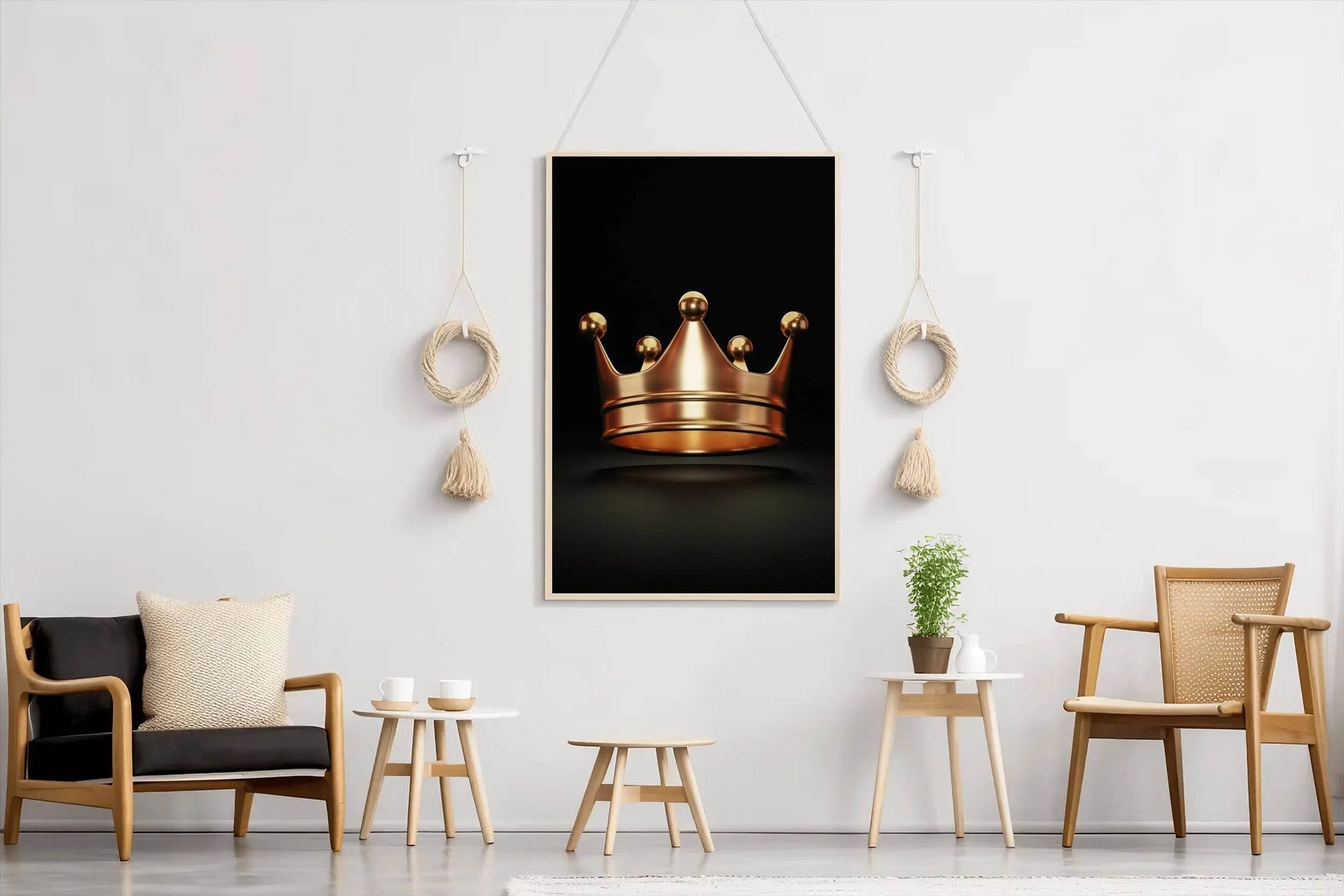 Gold Crown Wall Art - beink online art store
