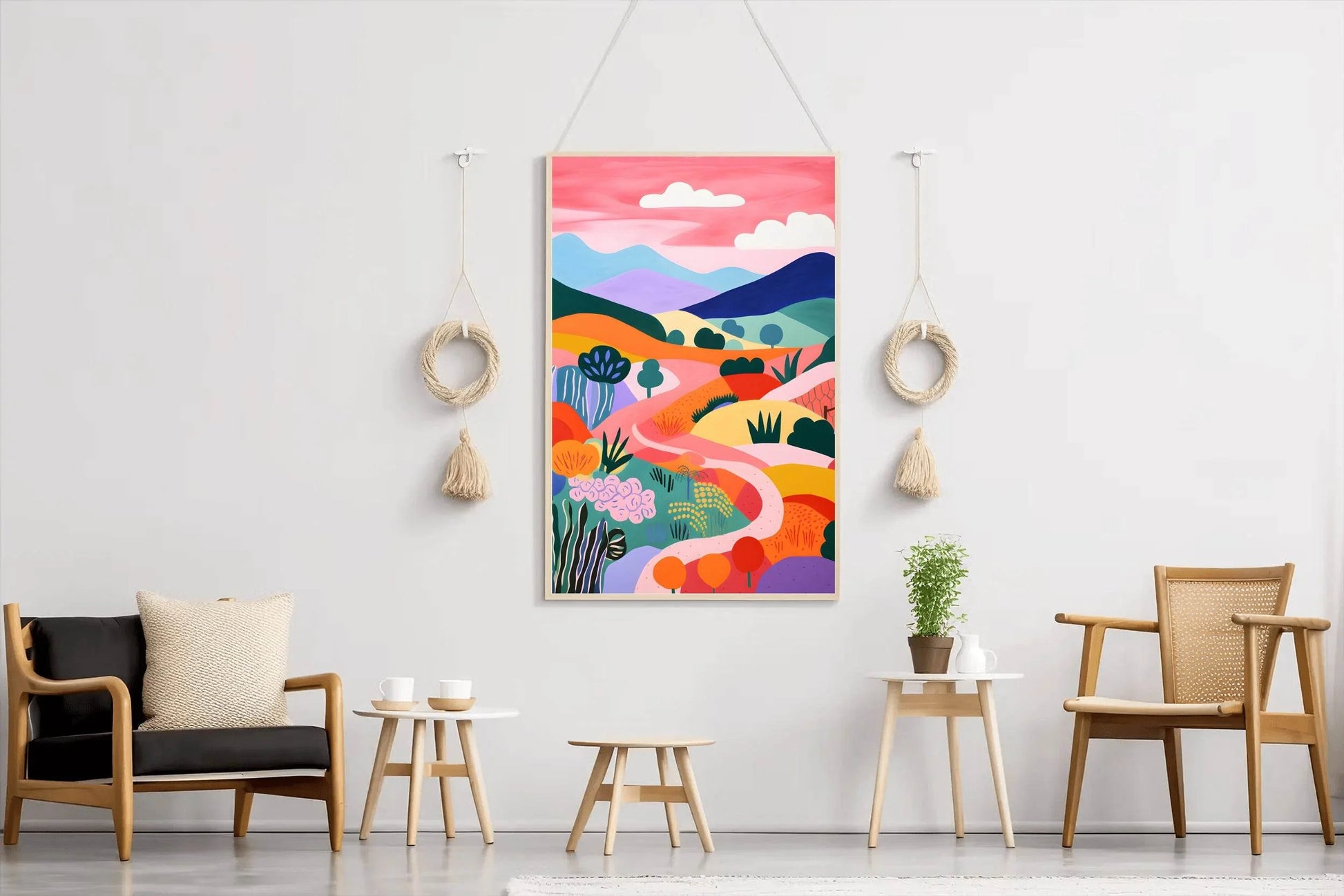 Desert Path Painting Wall Art - beink online art store
