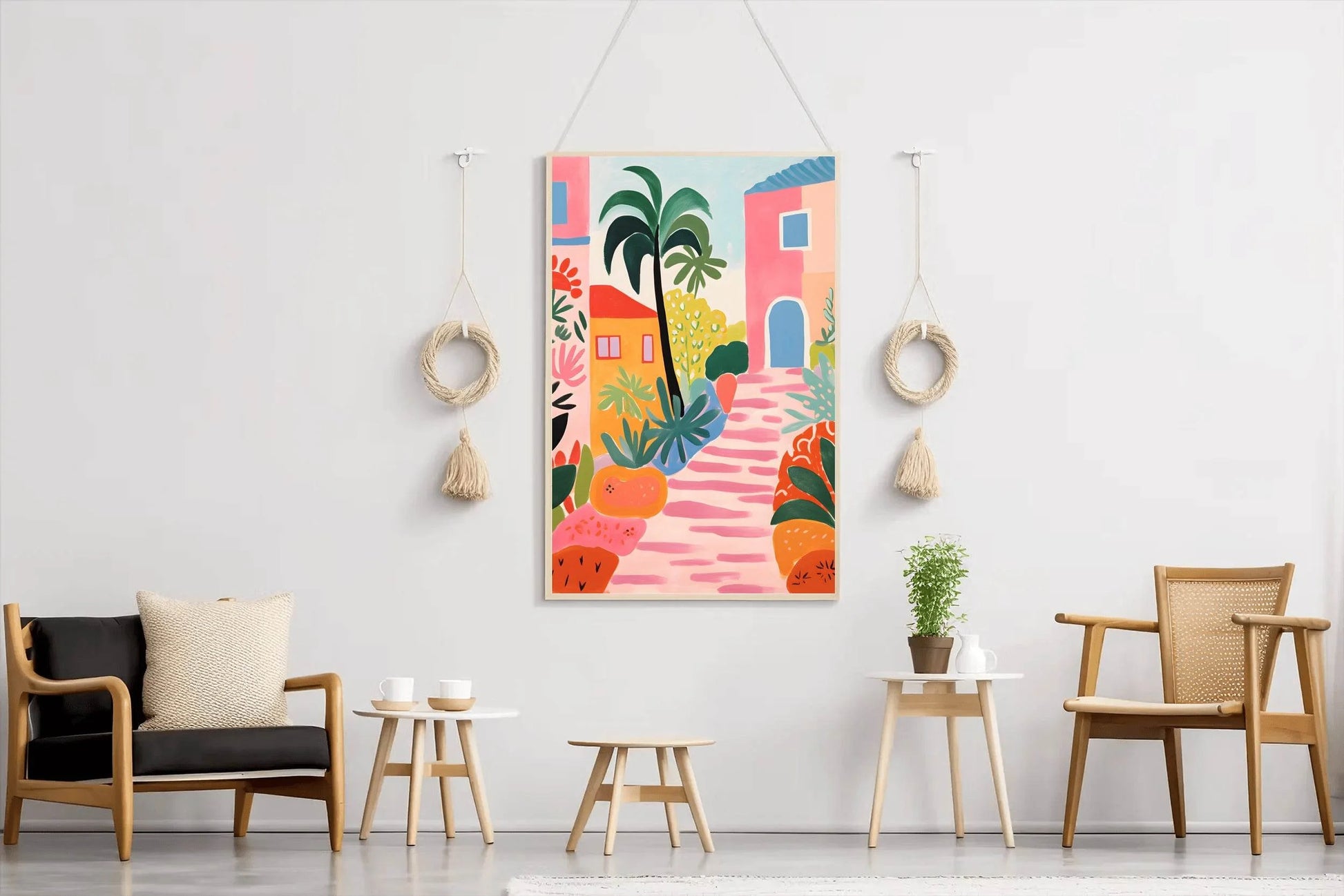 Green Alley Painting Wall Art - beink online art store