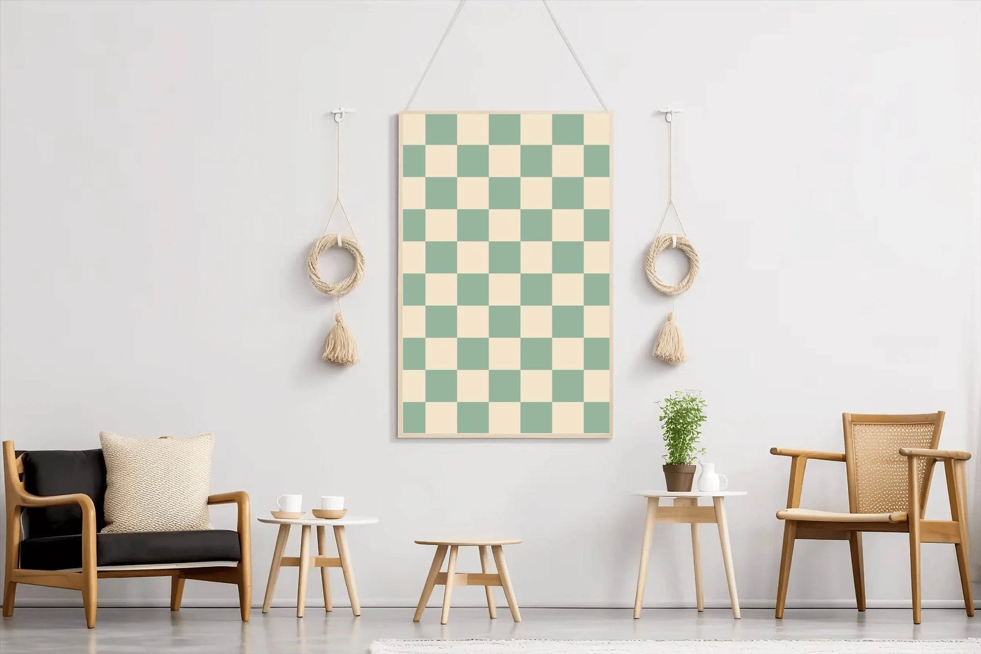 Painting Green Blocks - beink online art store