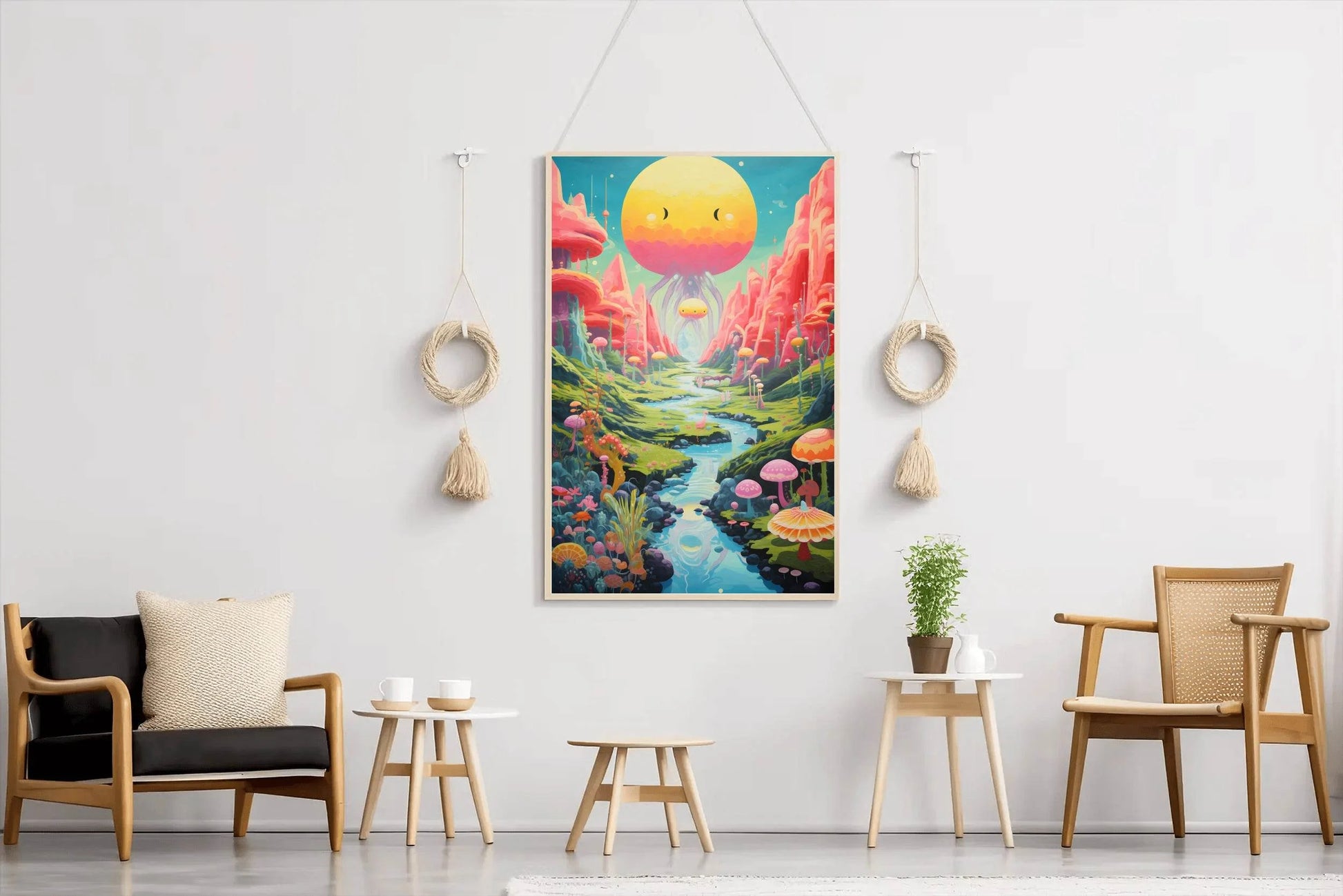 Master Flame Psychedelic Themed Aesthetic Wall Art - beink online art store