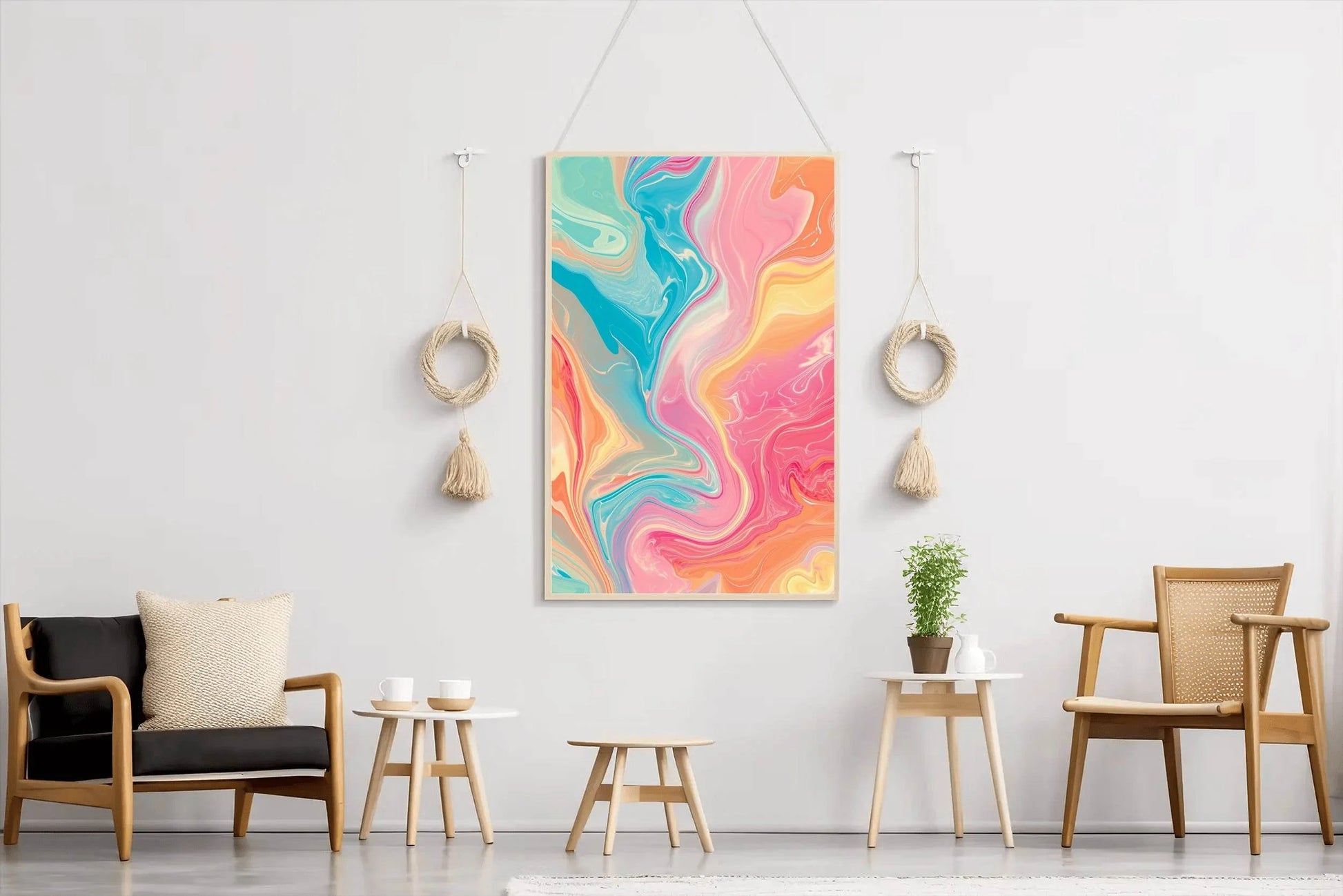 Colorful Liquid Abstract Bakground Digital Art - beink online art store