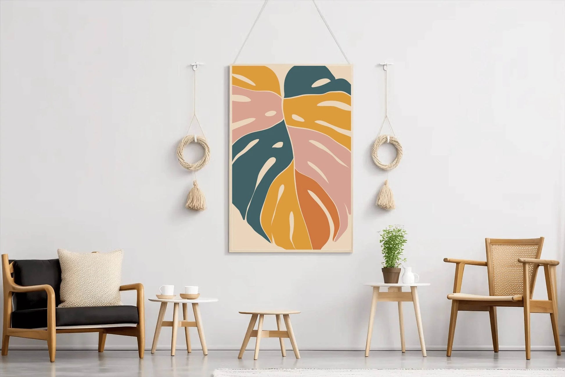 Abstract Colorful Leaf ArtWork - beink online art store