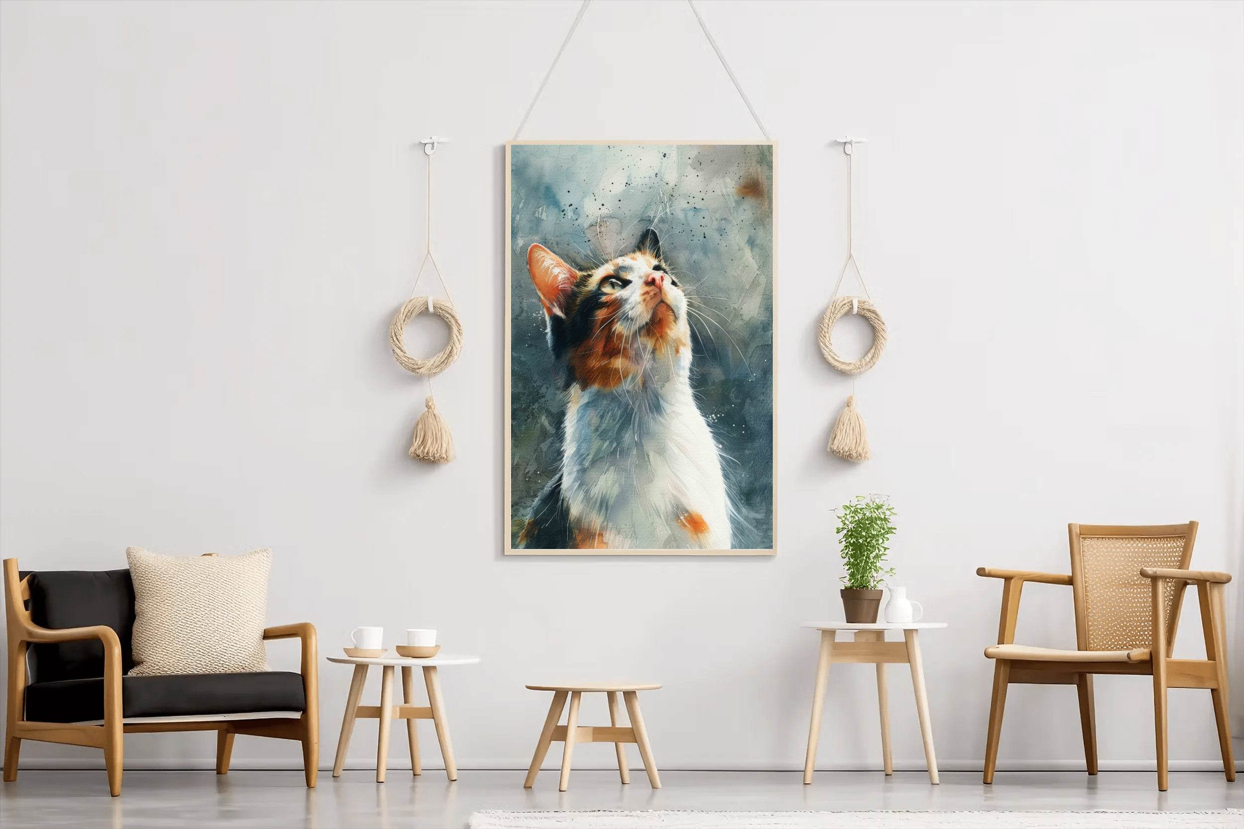 Cat Painted Picture Wall Art - beink online art store