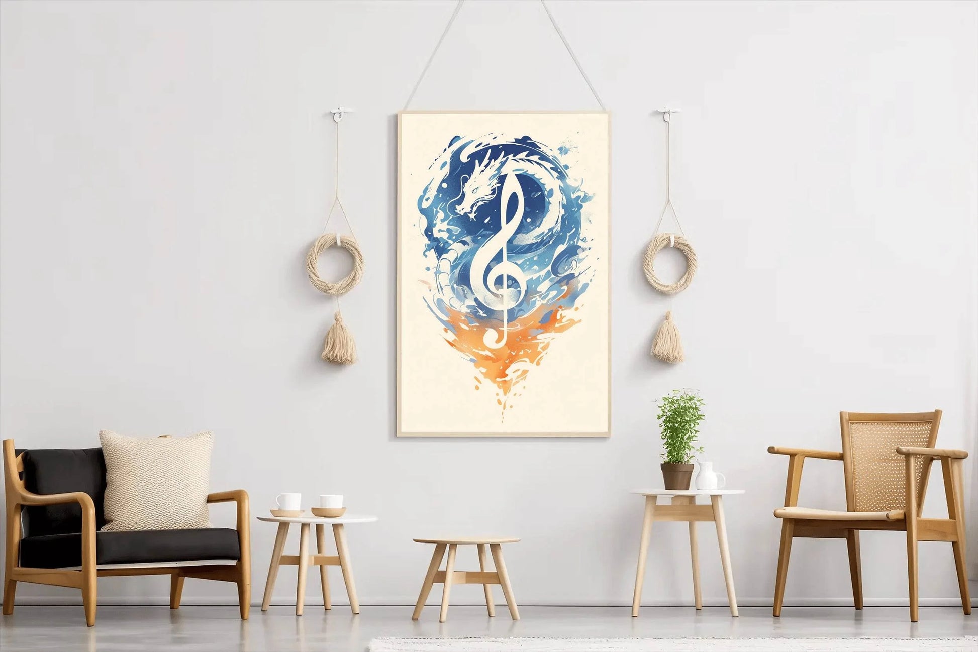 Dragon Sheet Music Wall Art - beink online art store