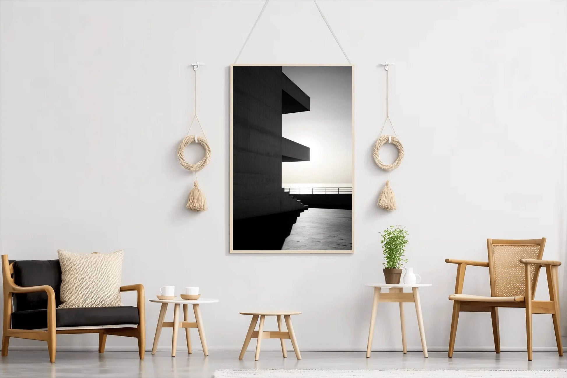 Black And White Building Facade - beink online art store