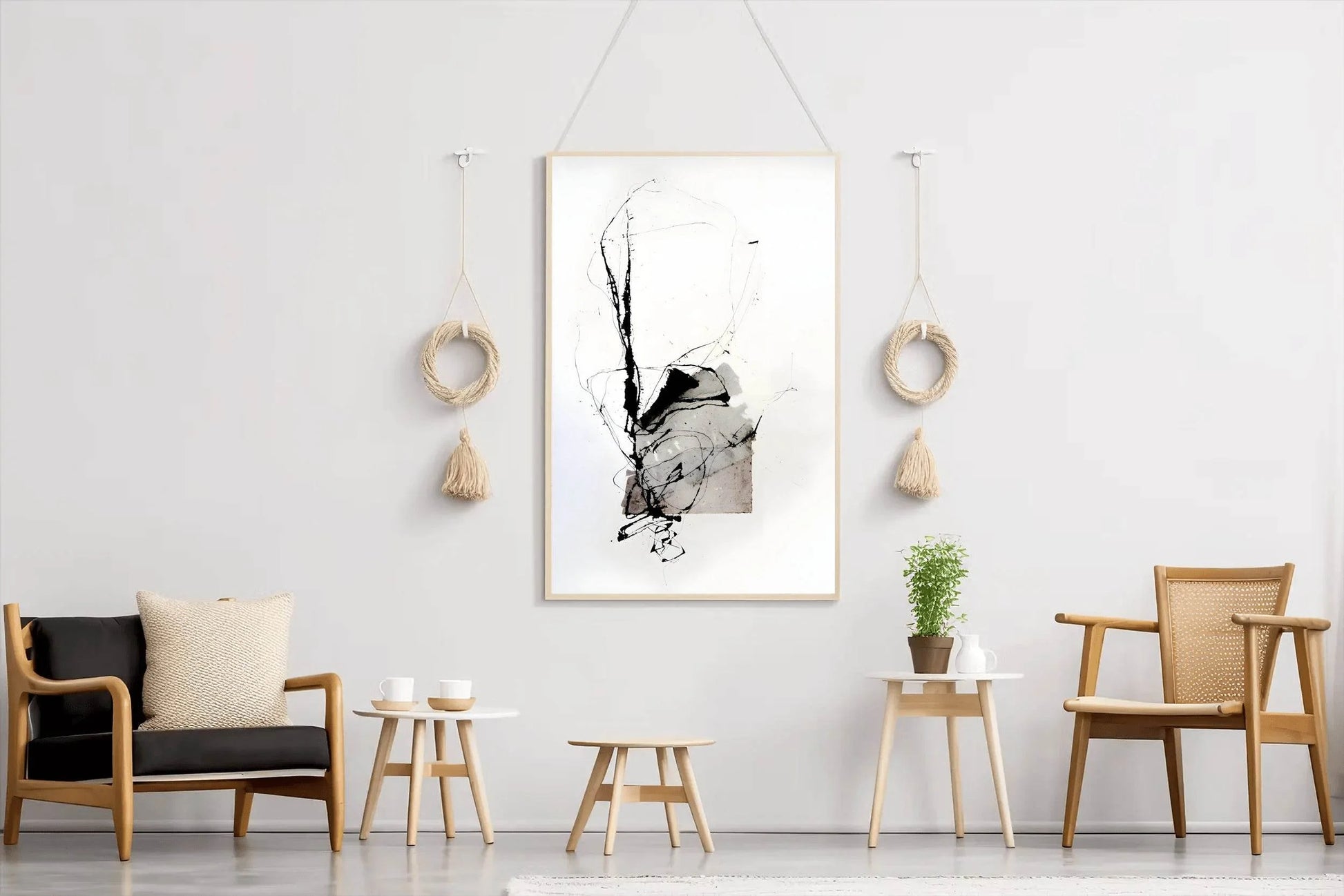 Ink-Stained Patch Modern Wall Art - beink online art store