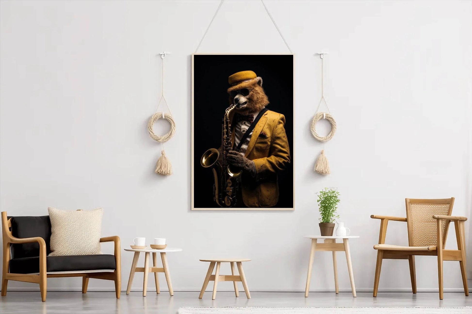 Bear Violinist Wall Art - beink online art store