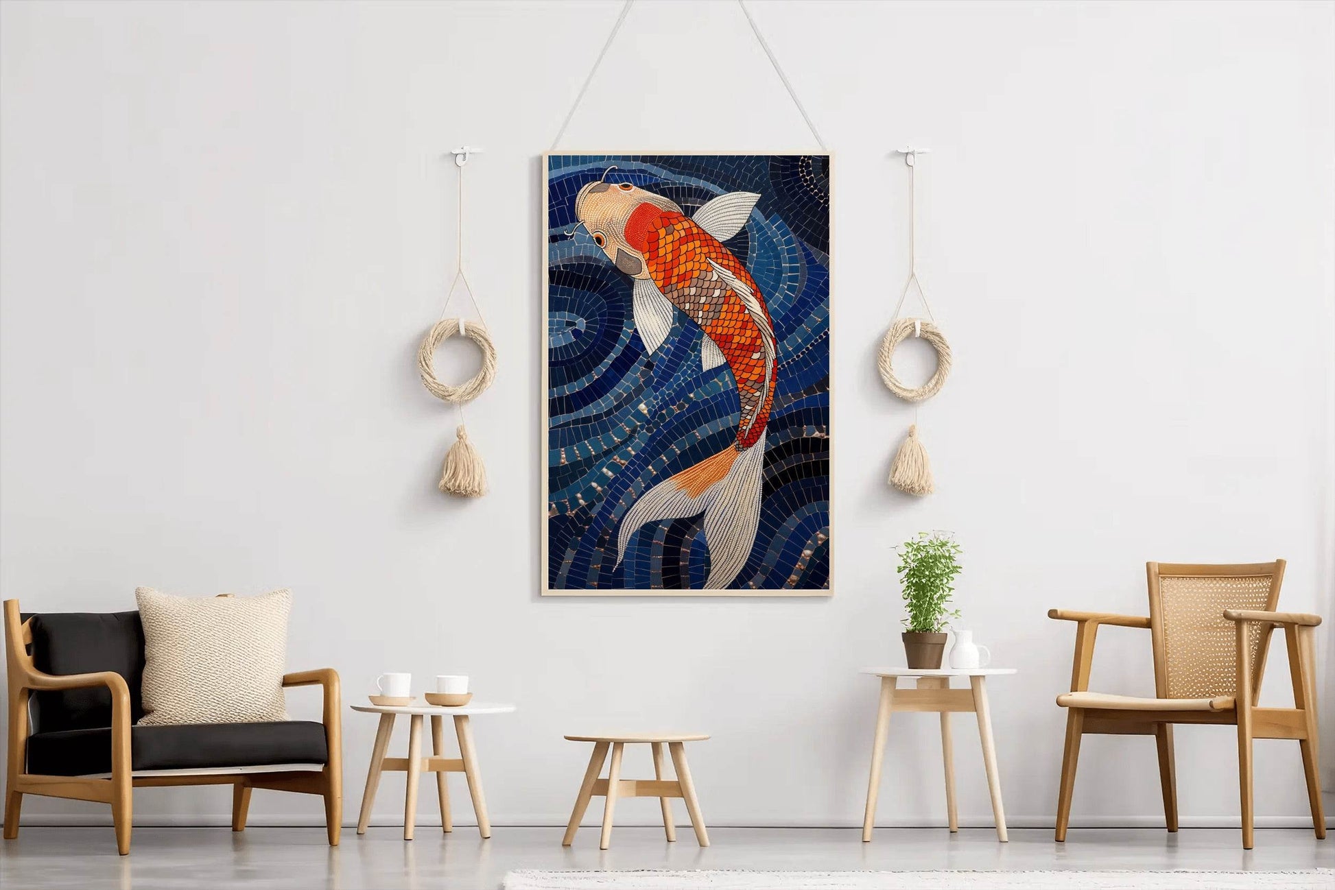Koi Fish Painting Wall Art - beink online art store