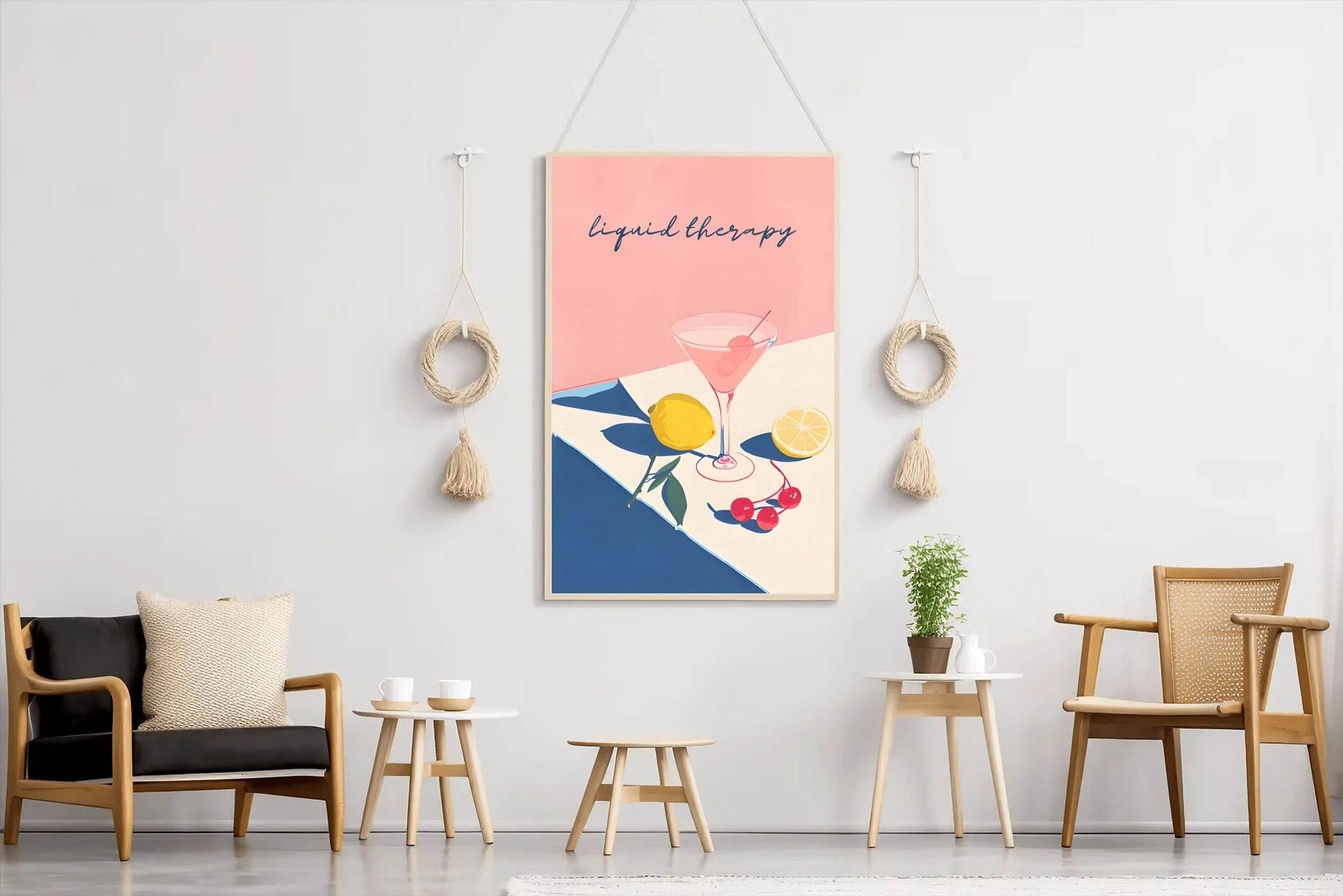 Lemon Espresso Cocktail Wall Art - beink online art store