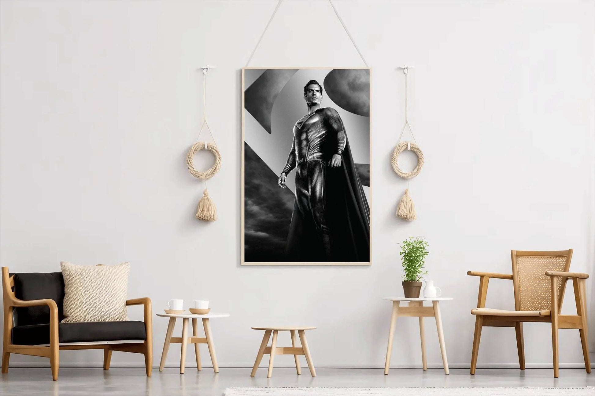 Man of Steel in Black and White Wall Art - beink online art store