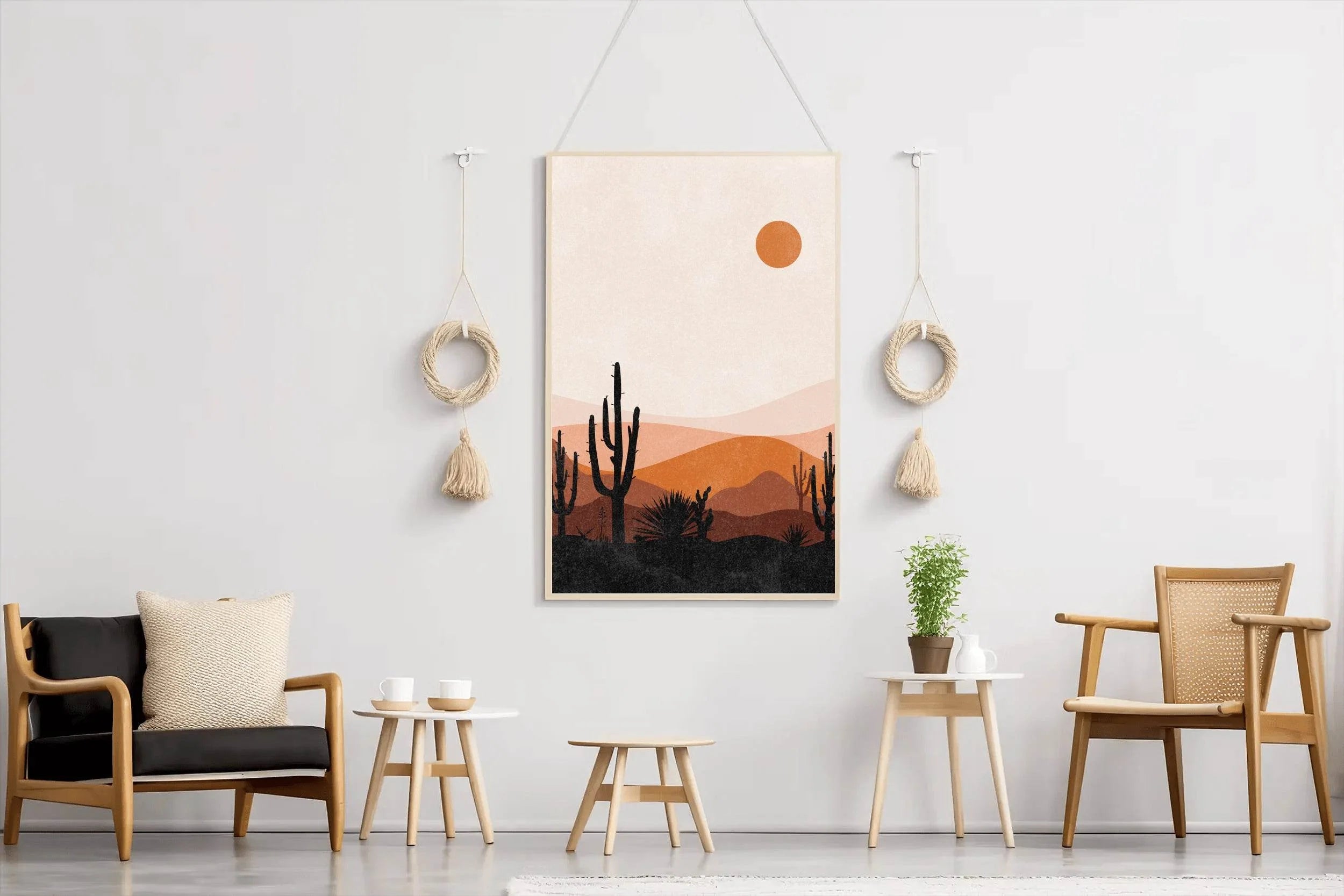 Warm Toned Desert landscape ArtWork - beink online art store