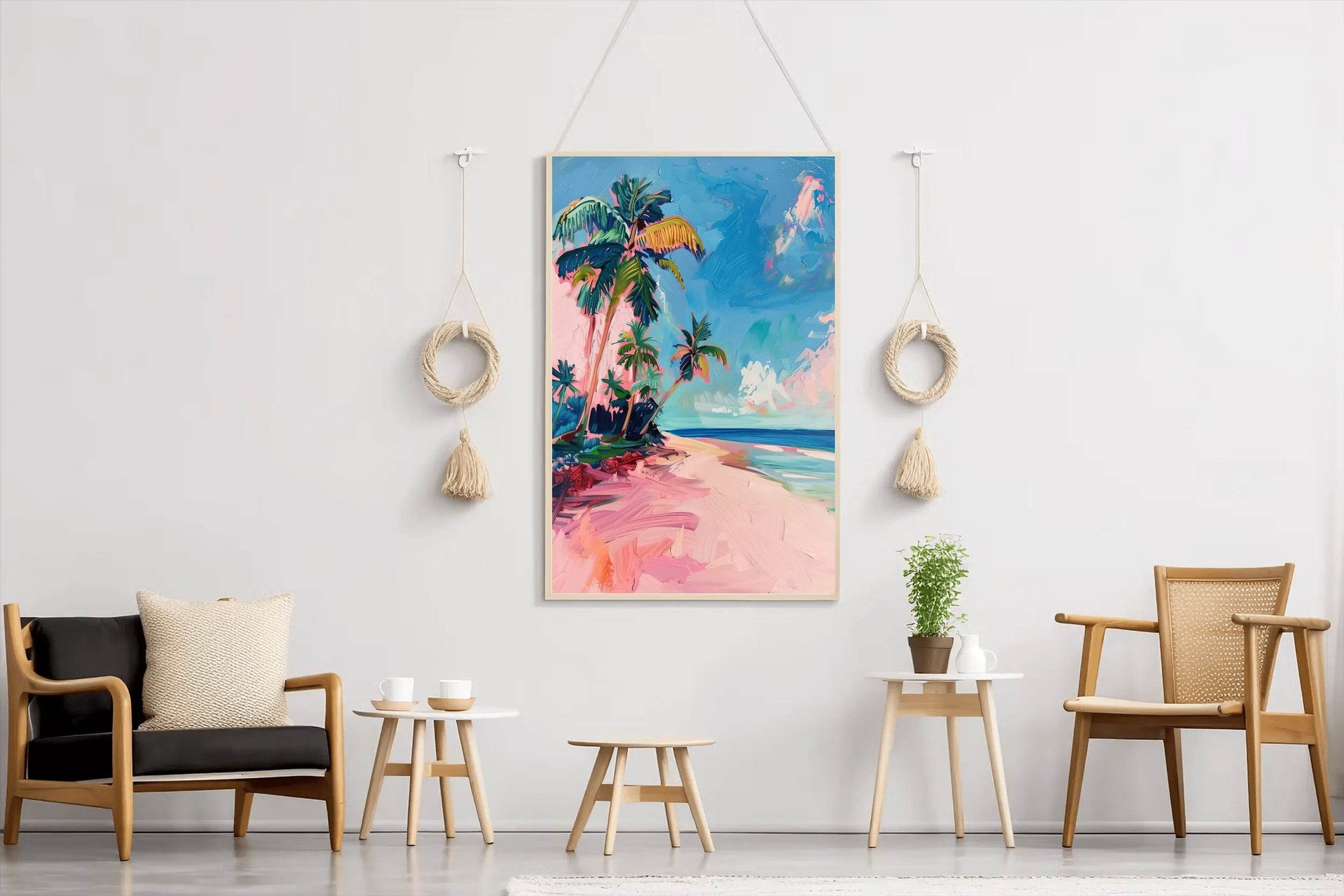 Watercolor Painting Of The Beach Wall Art - beink online art store