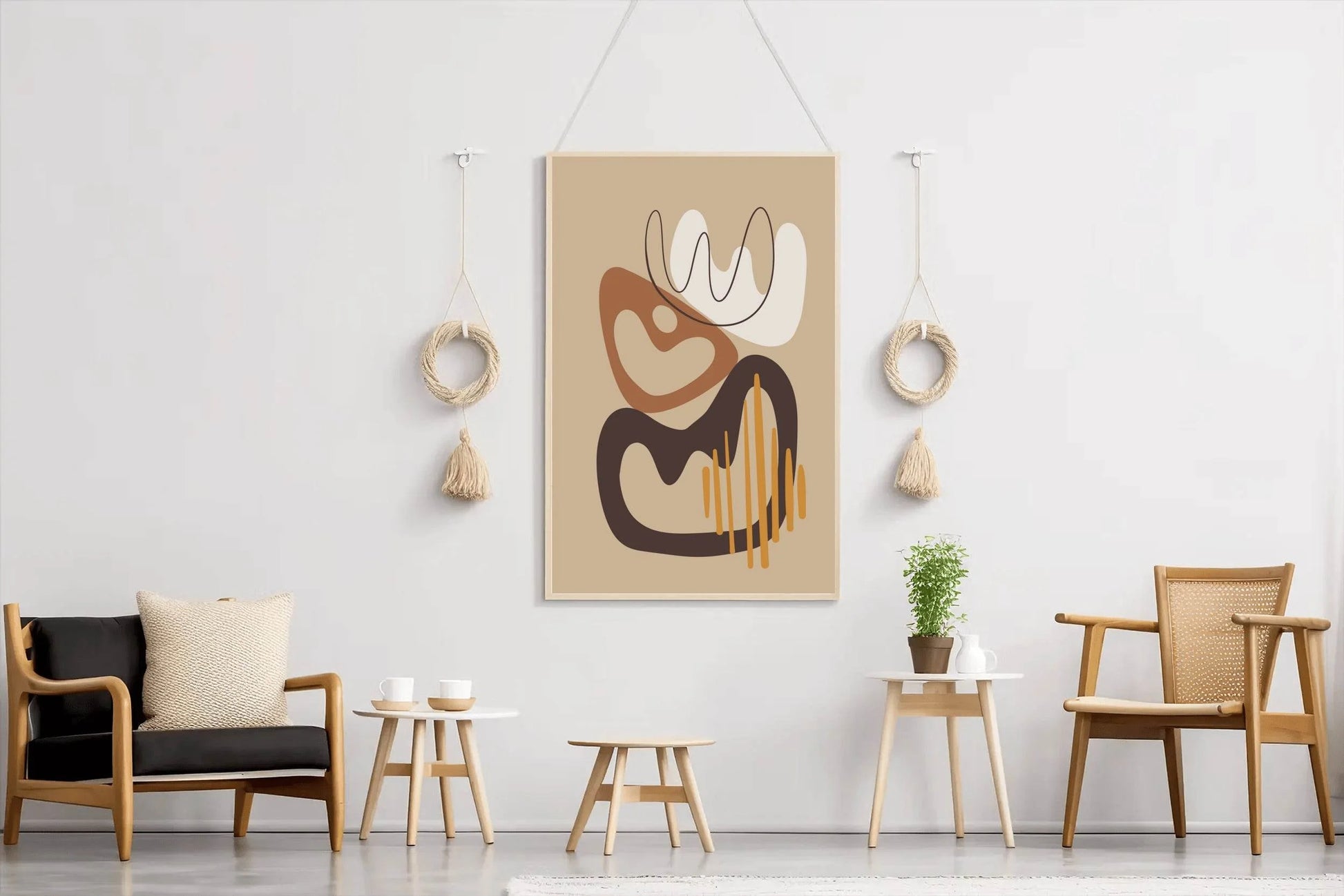 The Ancient Symbol of The Three Crowns Wall Art - beink online art store