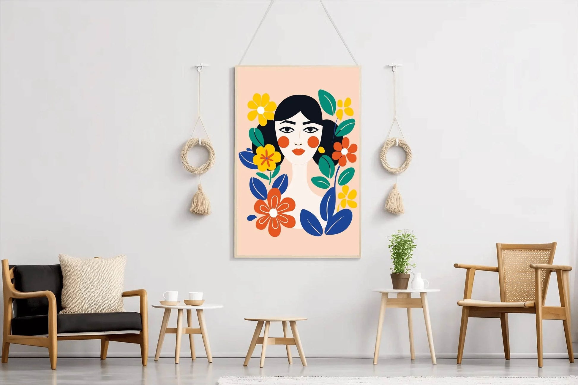 Flower Girl Wall Art - beink online art store