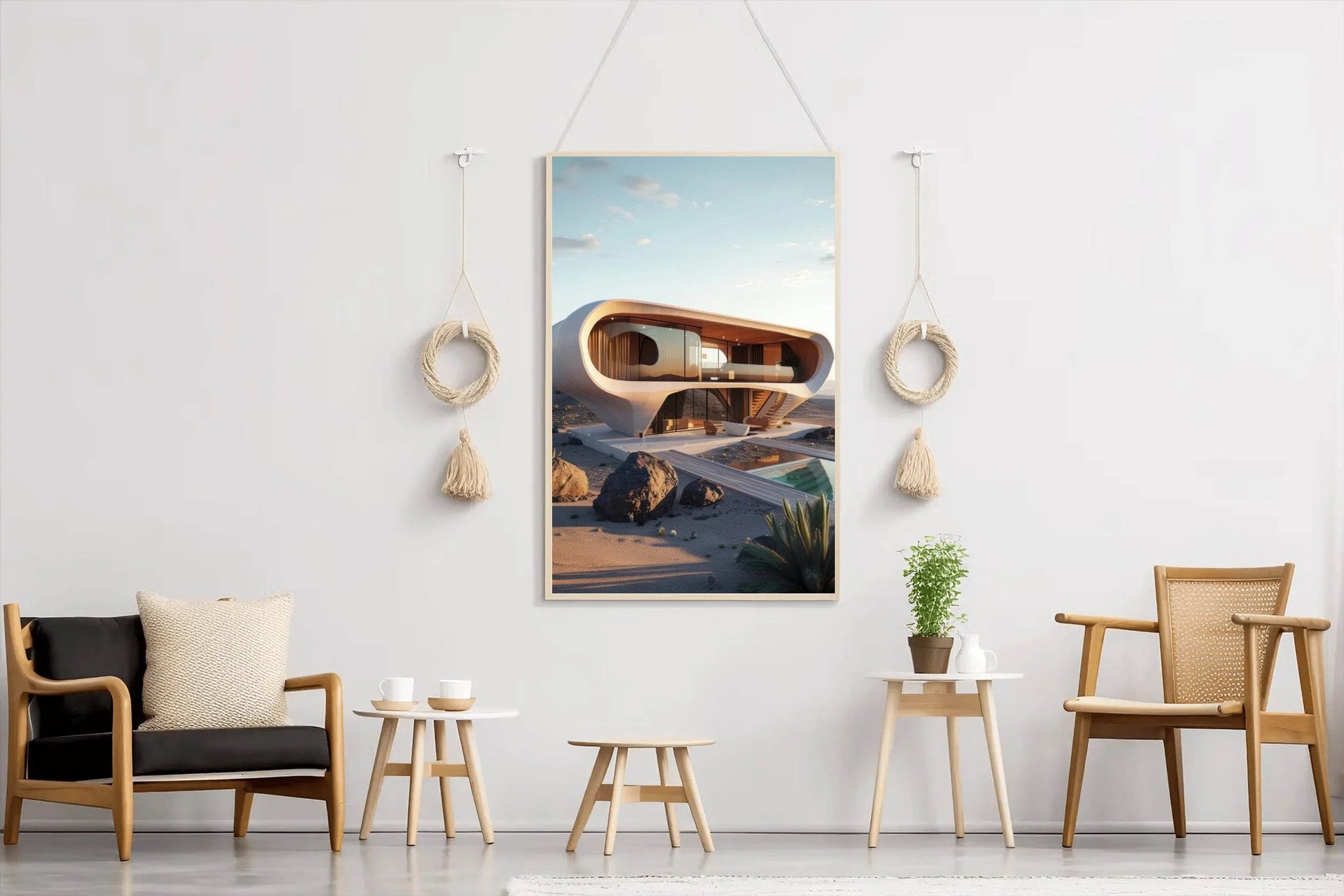 Modern Organic Architecture Wall Art - beink online art store