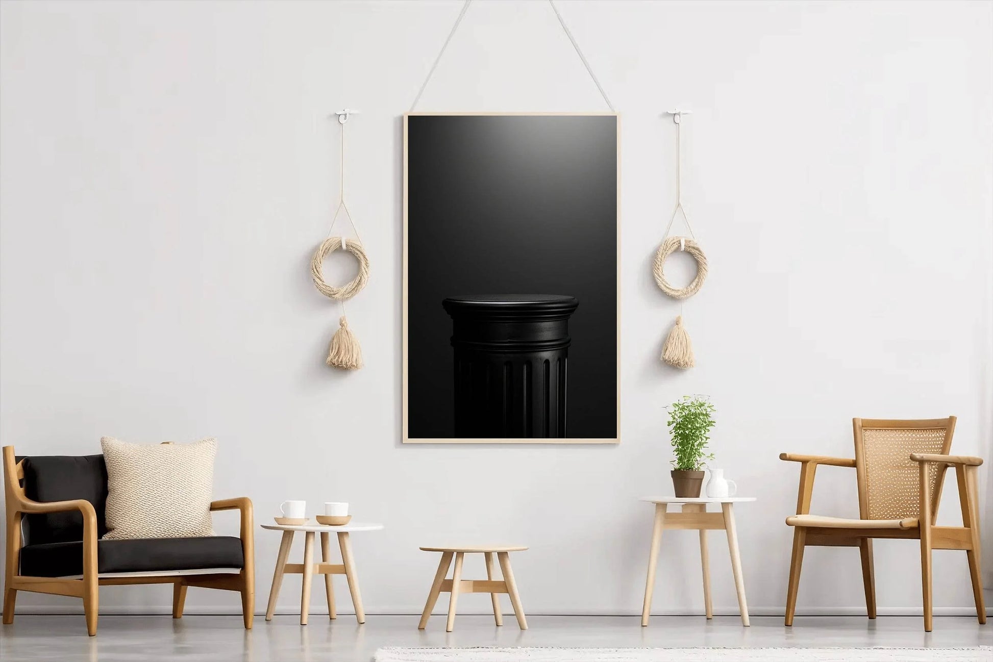 Olympus Vase Black & White Wall Art - beink online art store