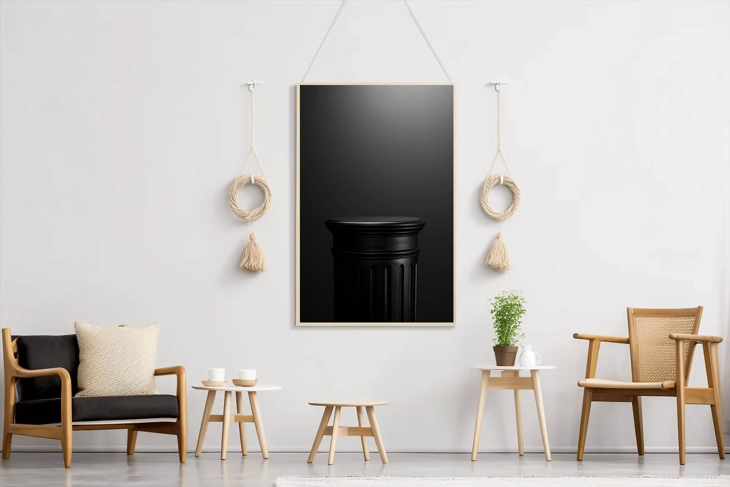 Olympus Vase Black & White Wall Art - beink online art store