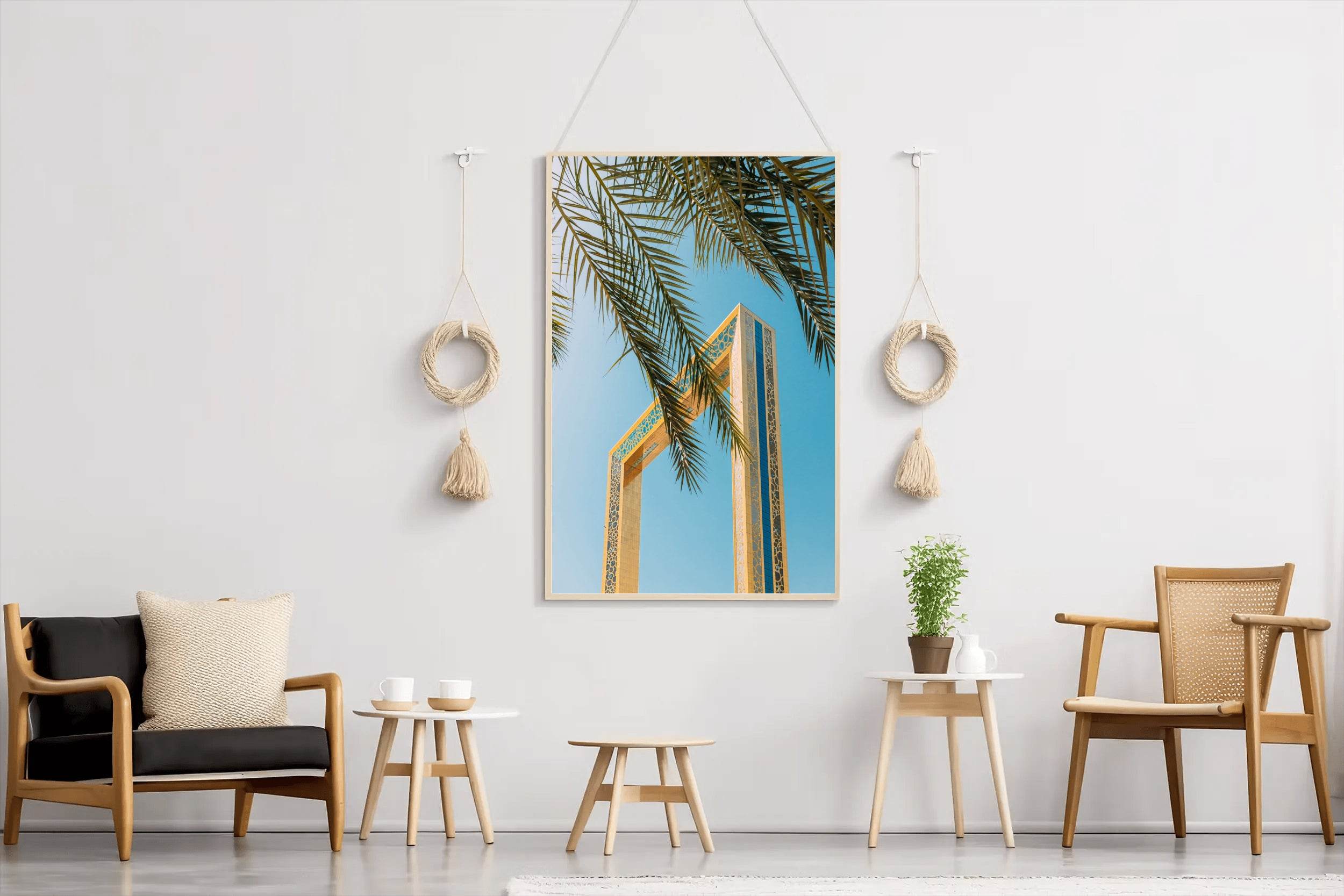 The Frame and a Palm Wall Art - beink online art store