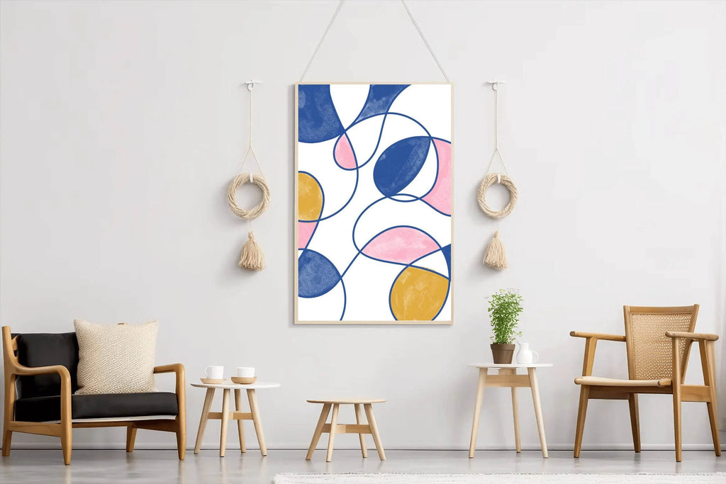 Colorful Lines Poster Wall Art - beink online art store