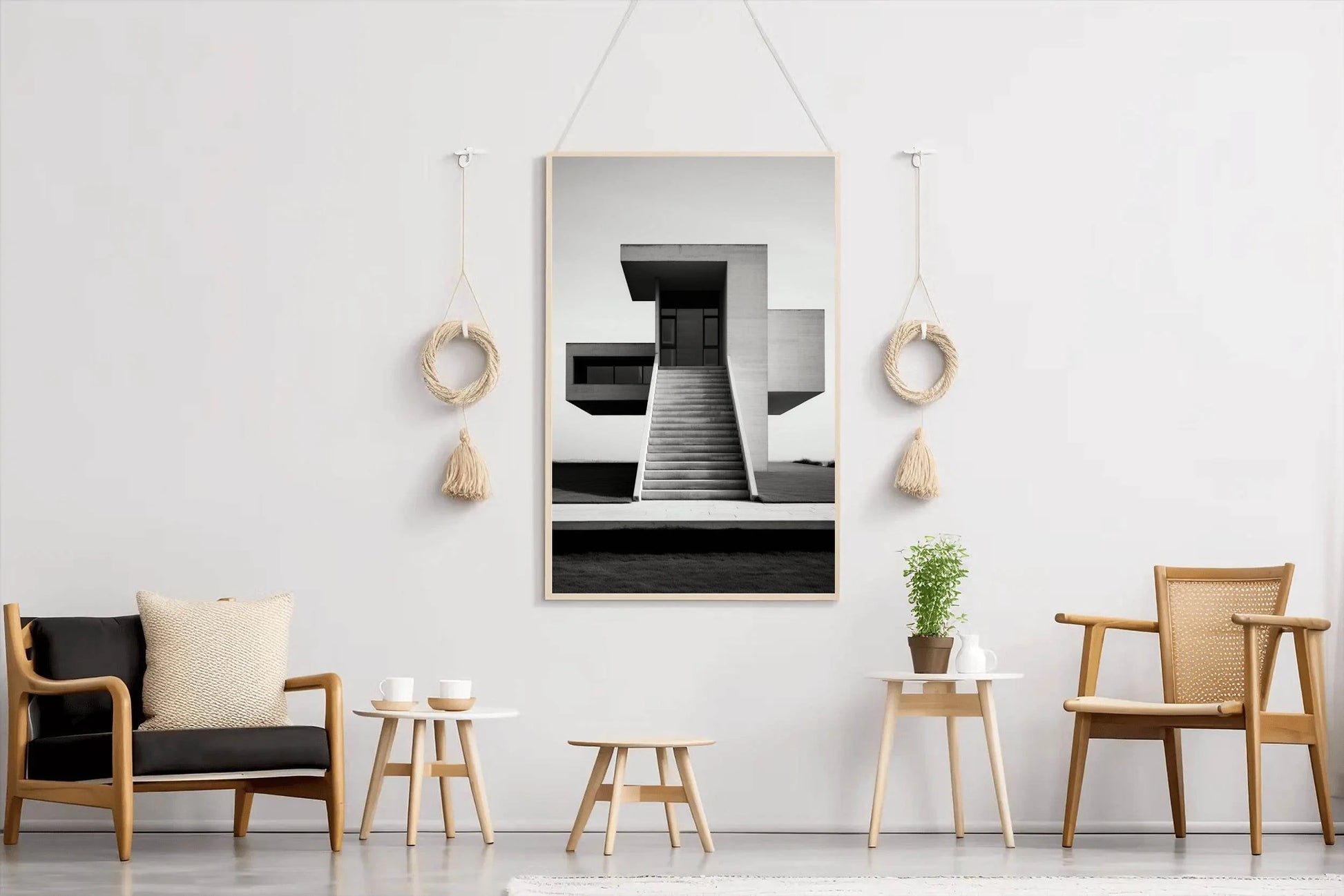 House Black And White Wall Art - beink online art store