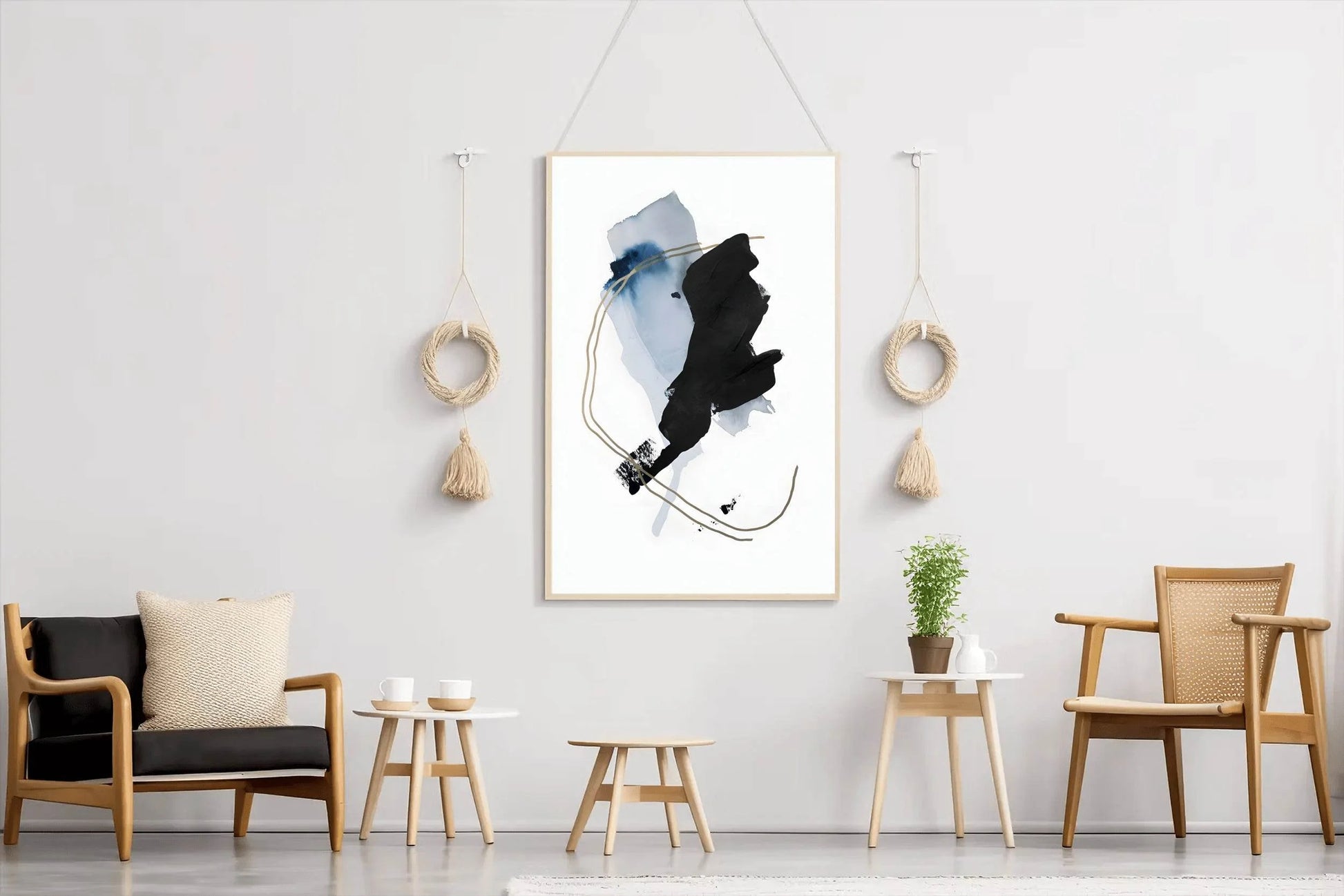 Ink and Watercolor Composition Wall Art - beink online art store
