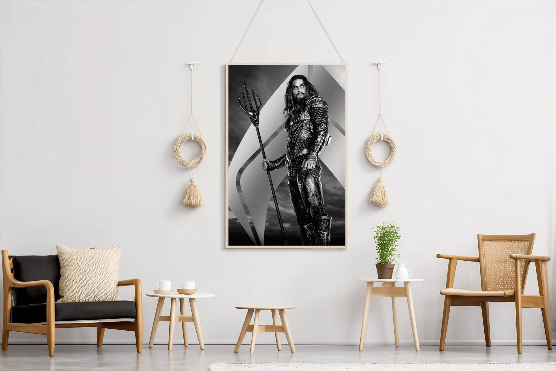 Aquaman and the Lost Kingdom in Black and White Wall Art - beink online art store