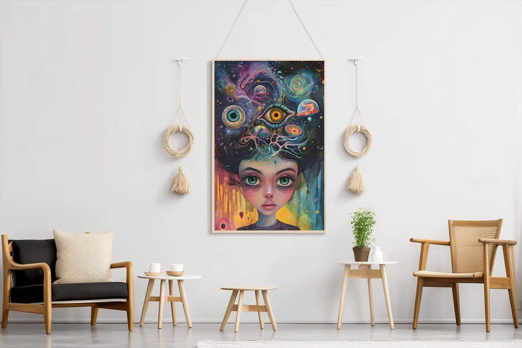 Head Psychedelic Dream Wall Art - beink online art store