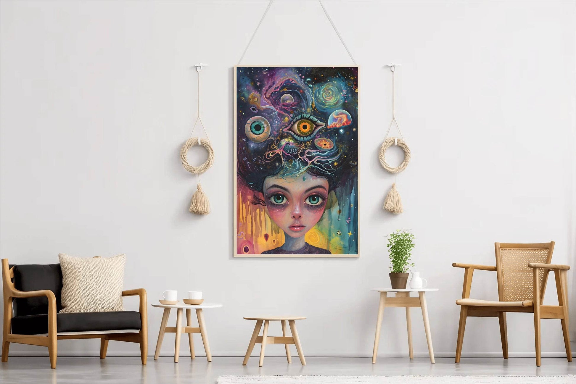 Head Psychedelic Dream Wall Art - beink online art store