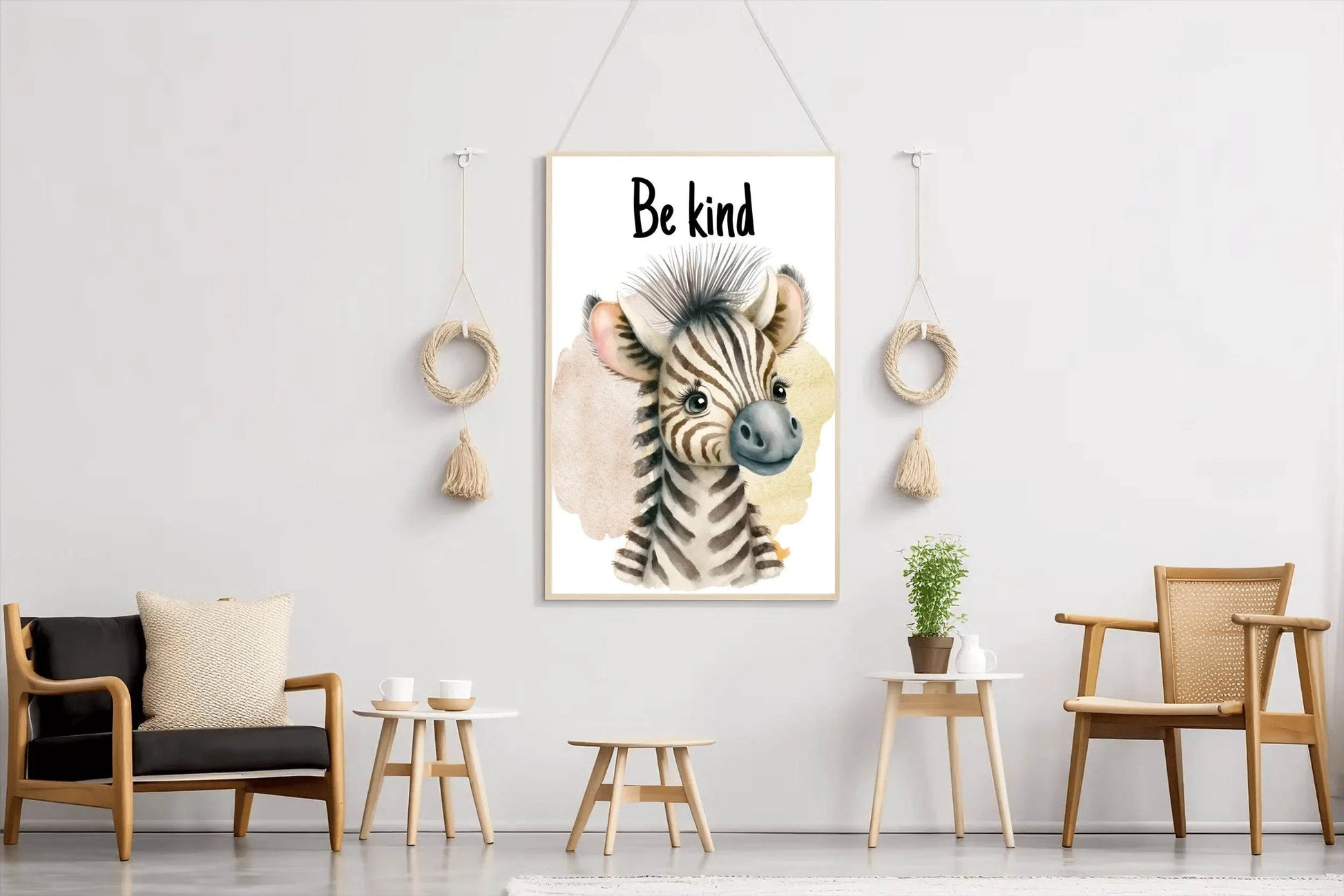 Drawing of Baby Zebra Wall Art - beink online art store