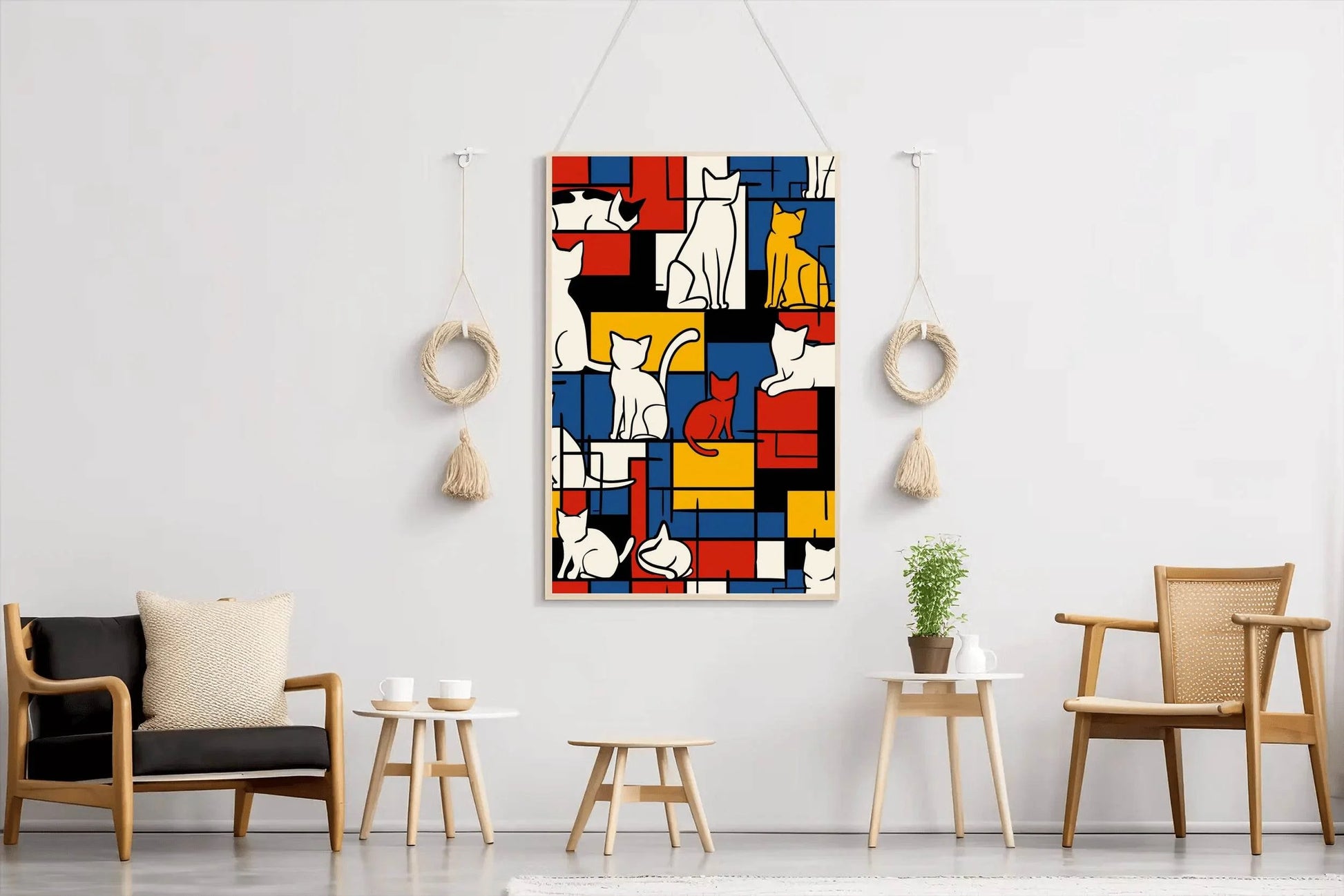 The Mondrian Cats by Tobe Fonseca - beink online art store