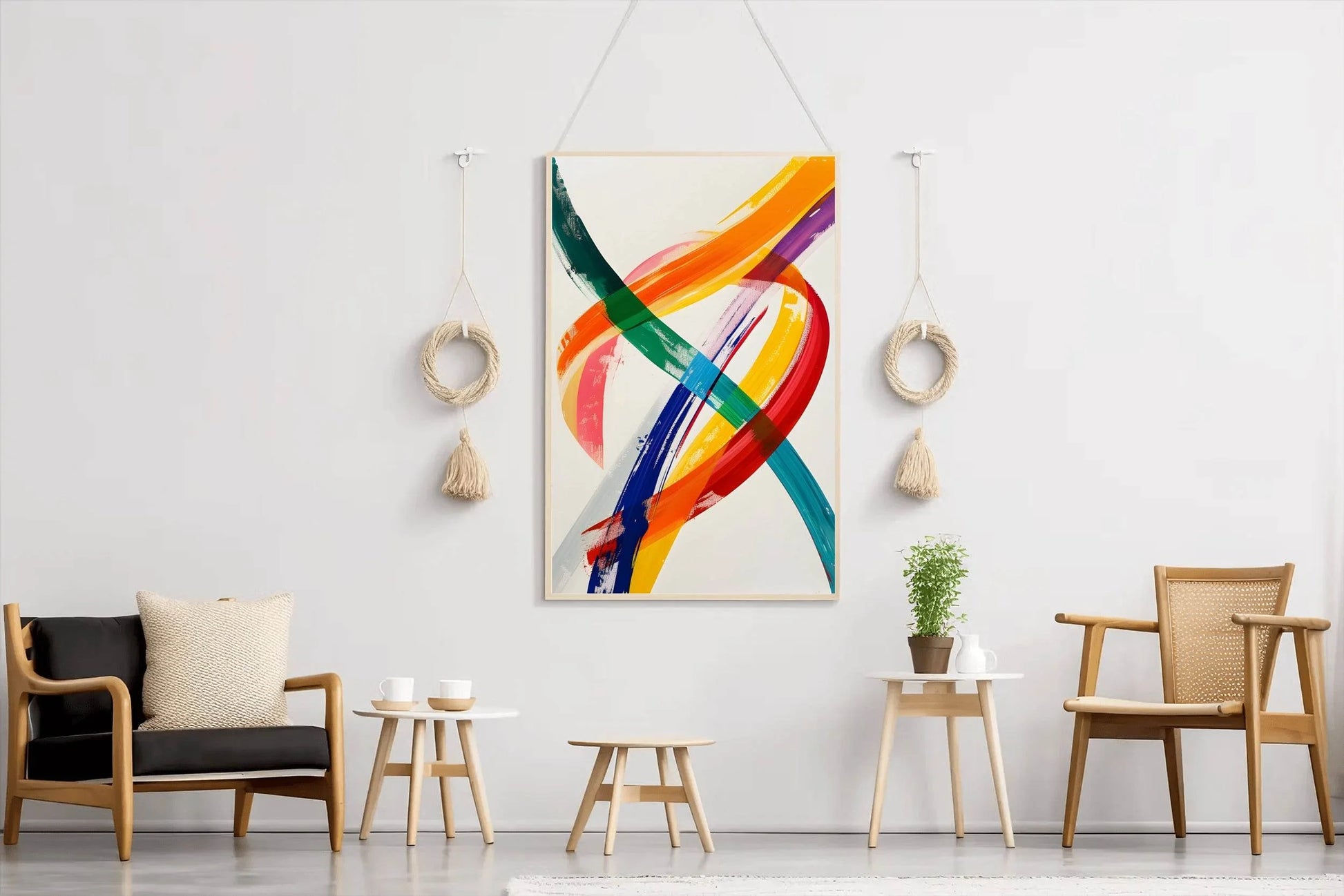 Neon Current Canvas Digital Art - beink online art store