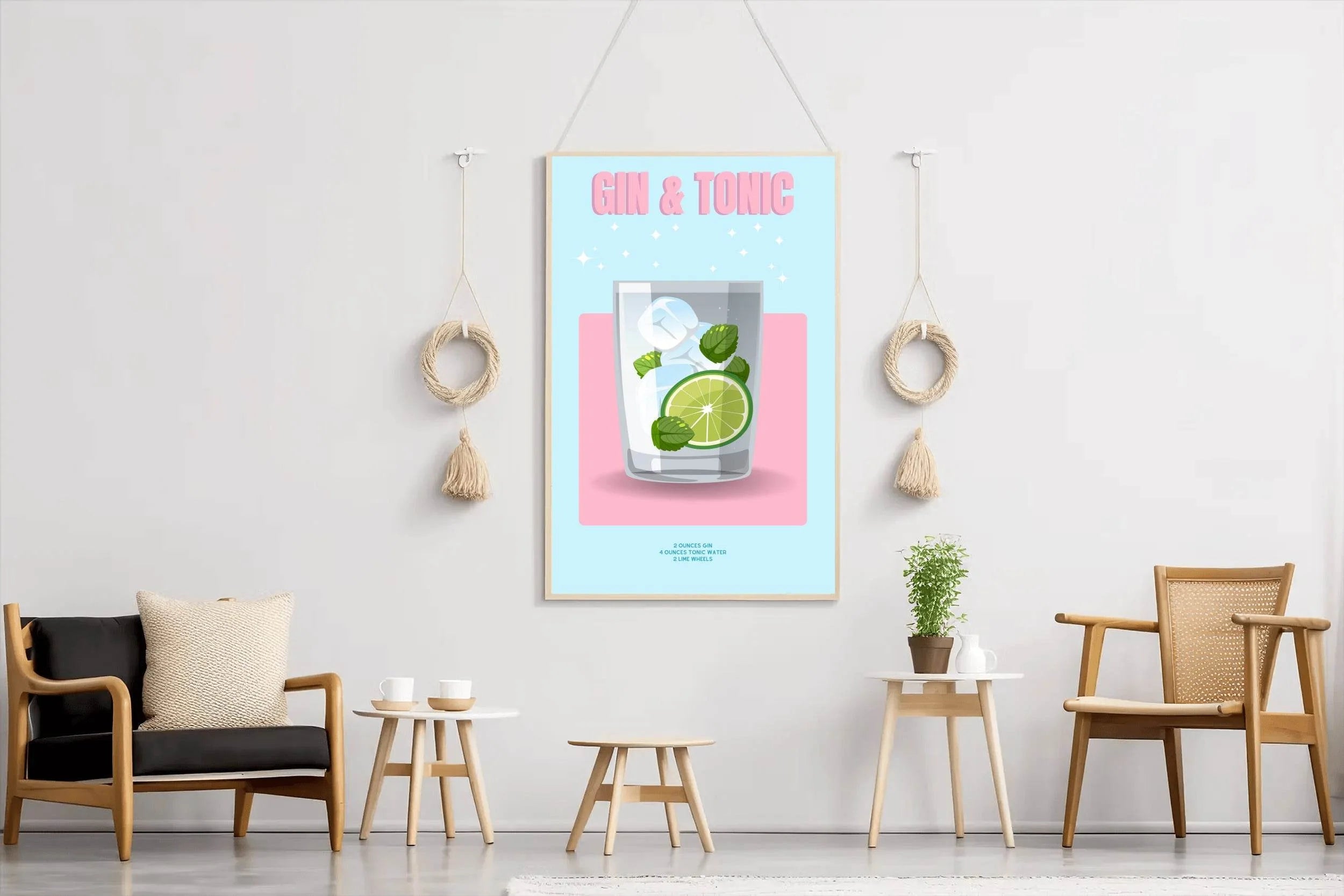 Gin Tonic Wall Art - beink online art store