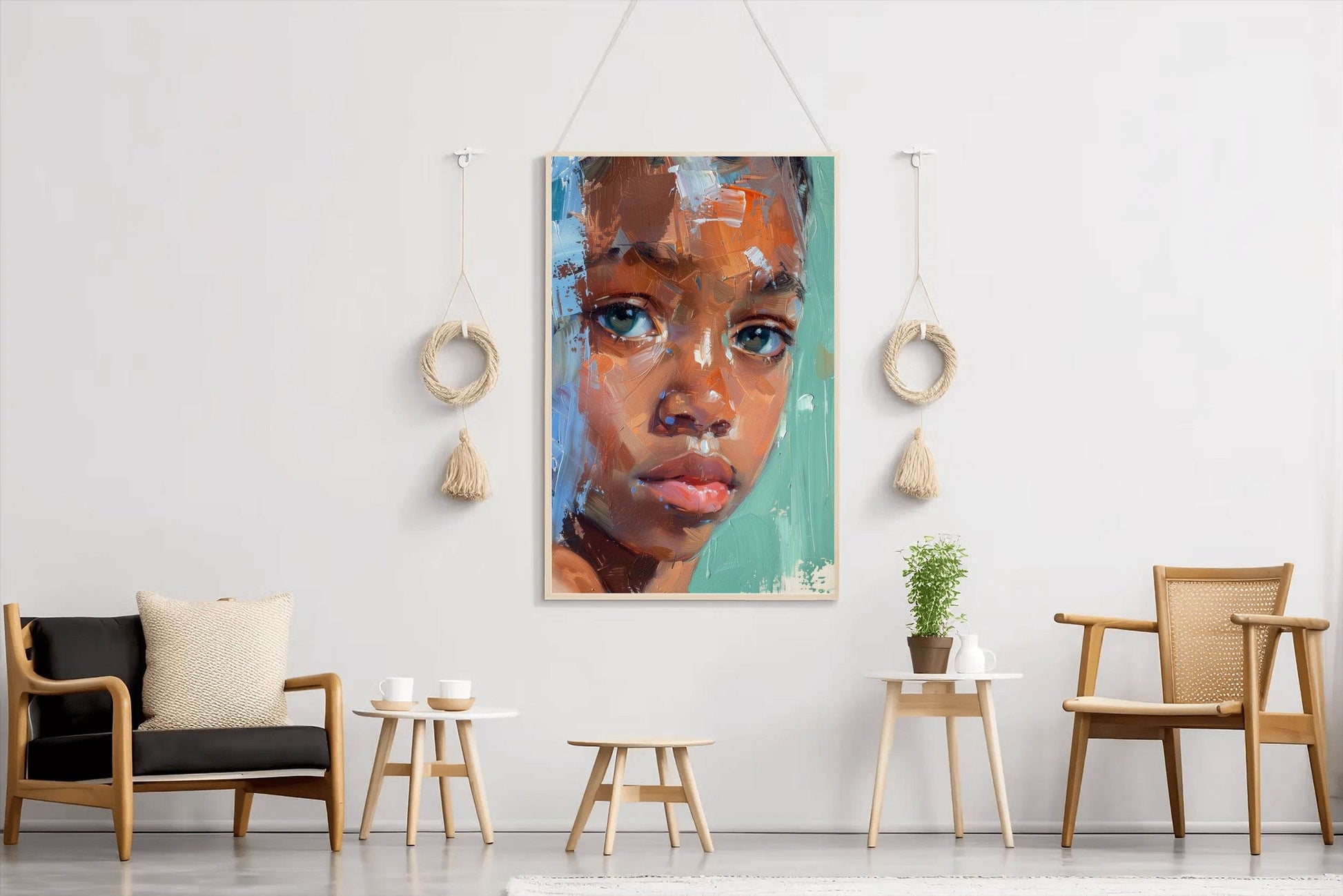Black Girl Face Wall Art - beink online art store