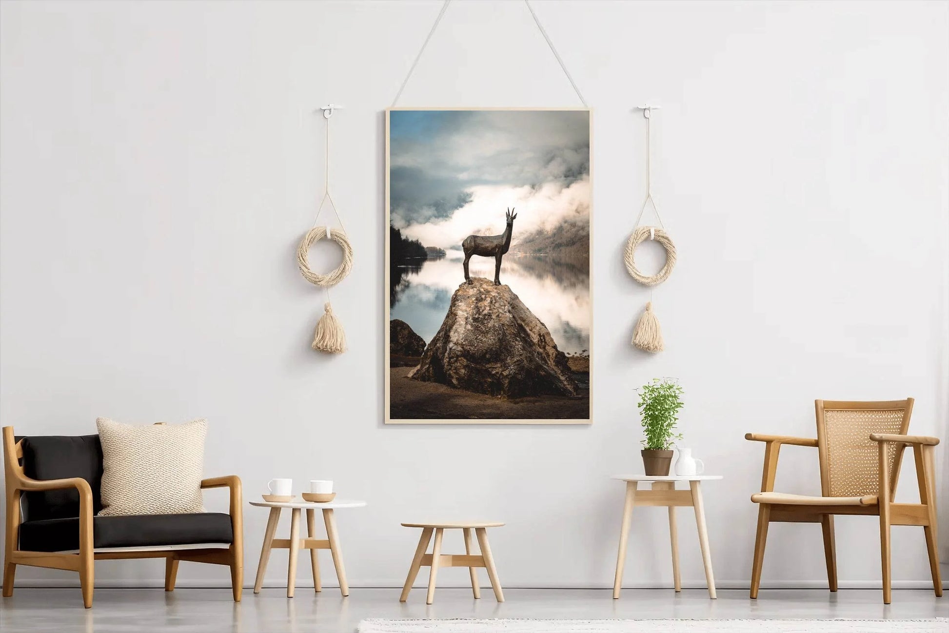Highland Deer Animal Wall Art - beink online art store