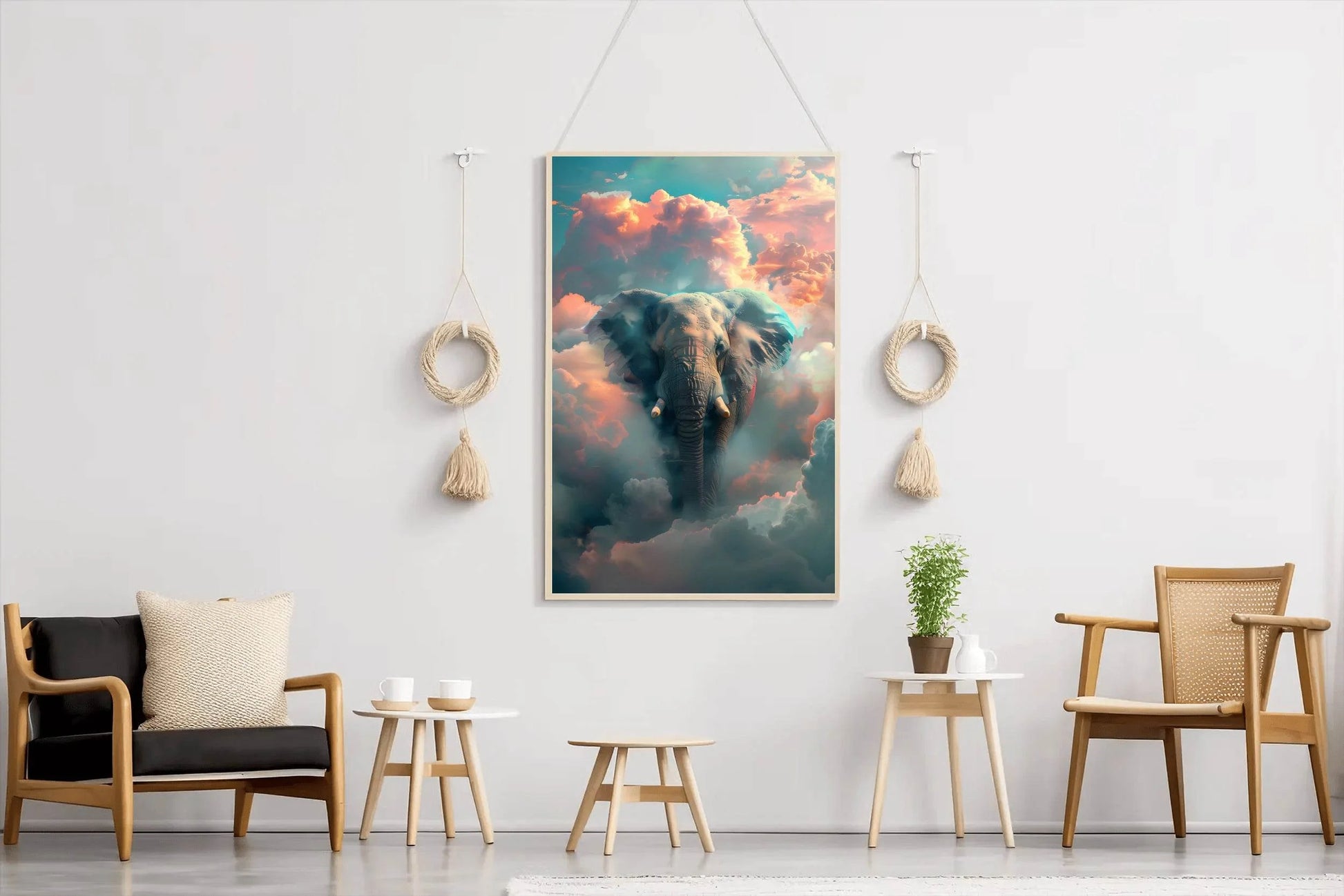 Painting of Fantasy Elephant Wall Art - beink online art store