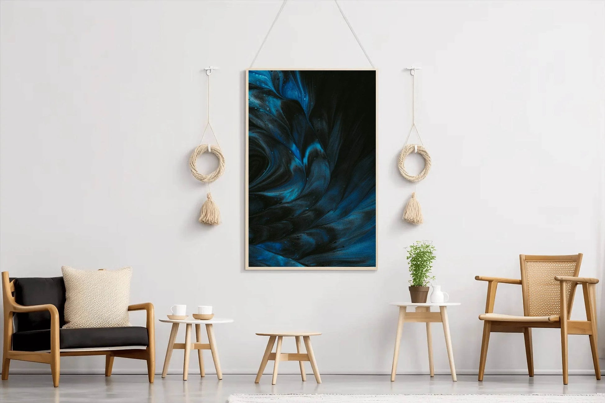 Oil Paint Milkyway View Abstract Wall Art - beink online art store