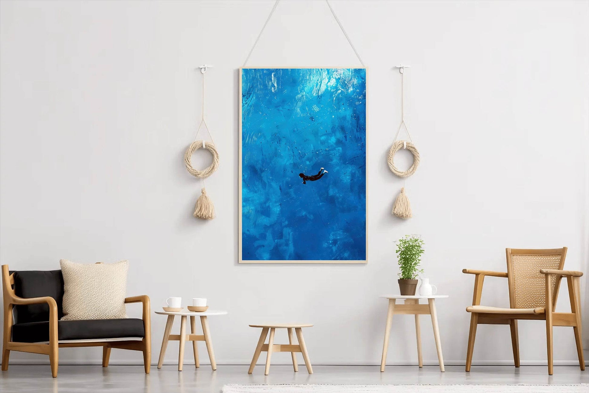 Diving Painting Wall Art - beink online art store