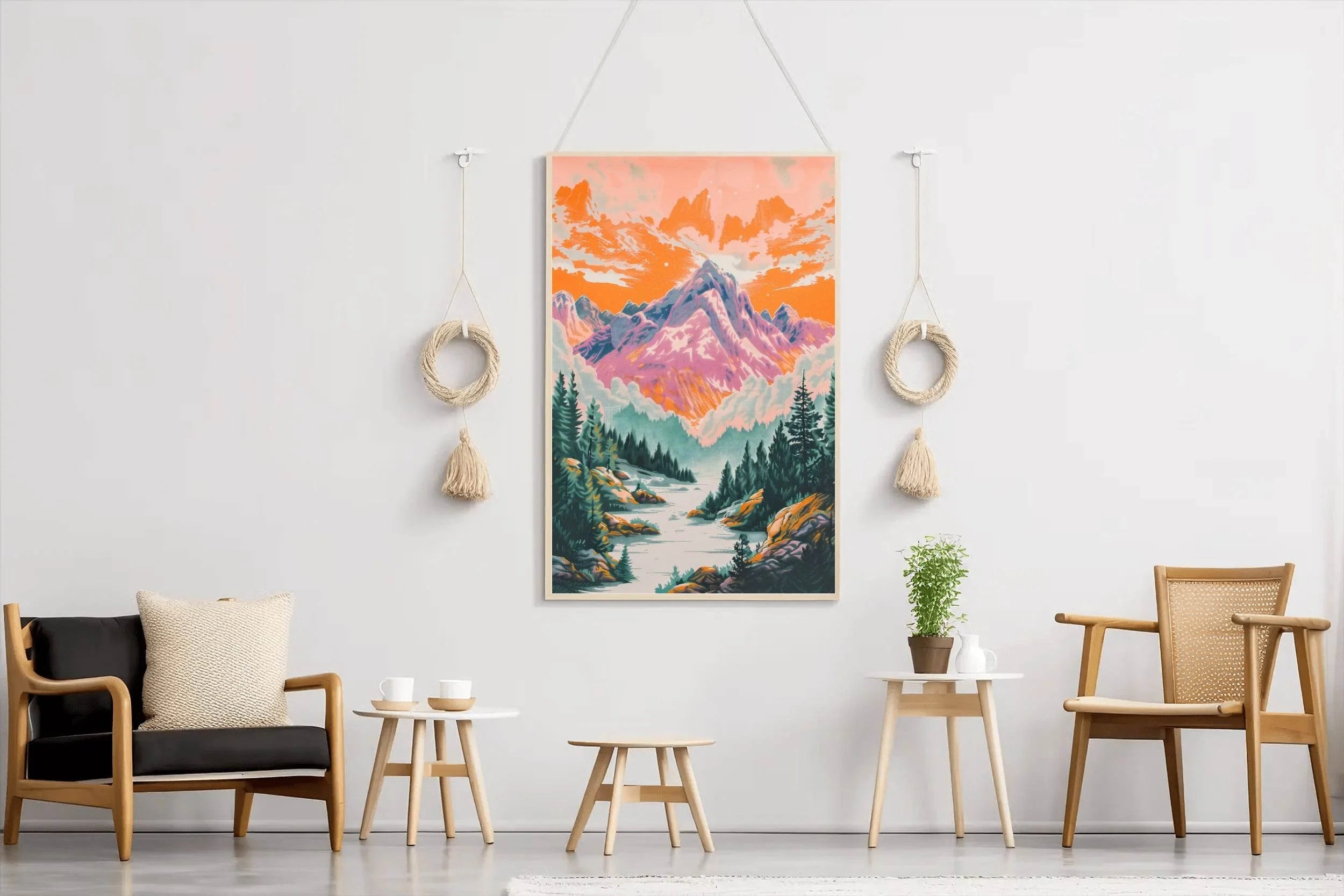 Sunset Serendipity in Mountains Wall Art - beink online art store