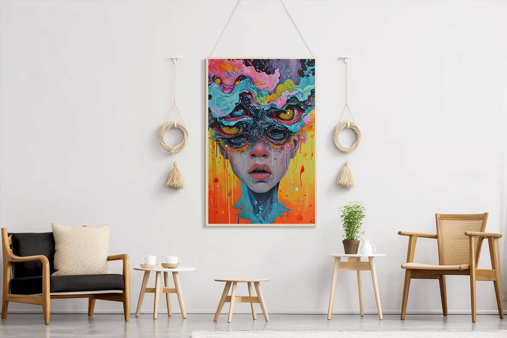 A Colorful Painting of a Woman - beink online art store