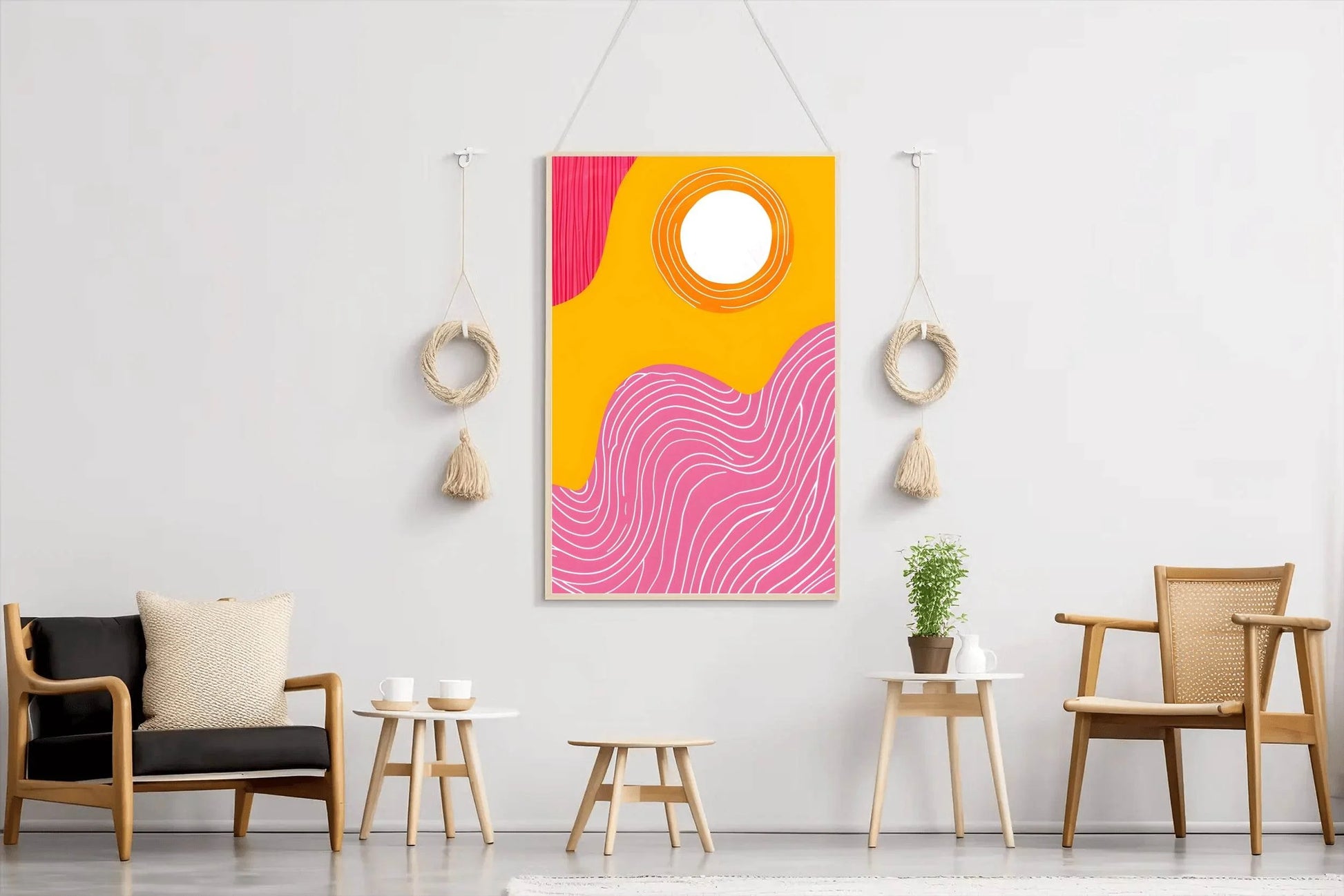 Geometric Lines Painting Digital Art - beink online art store