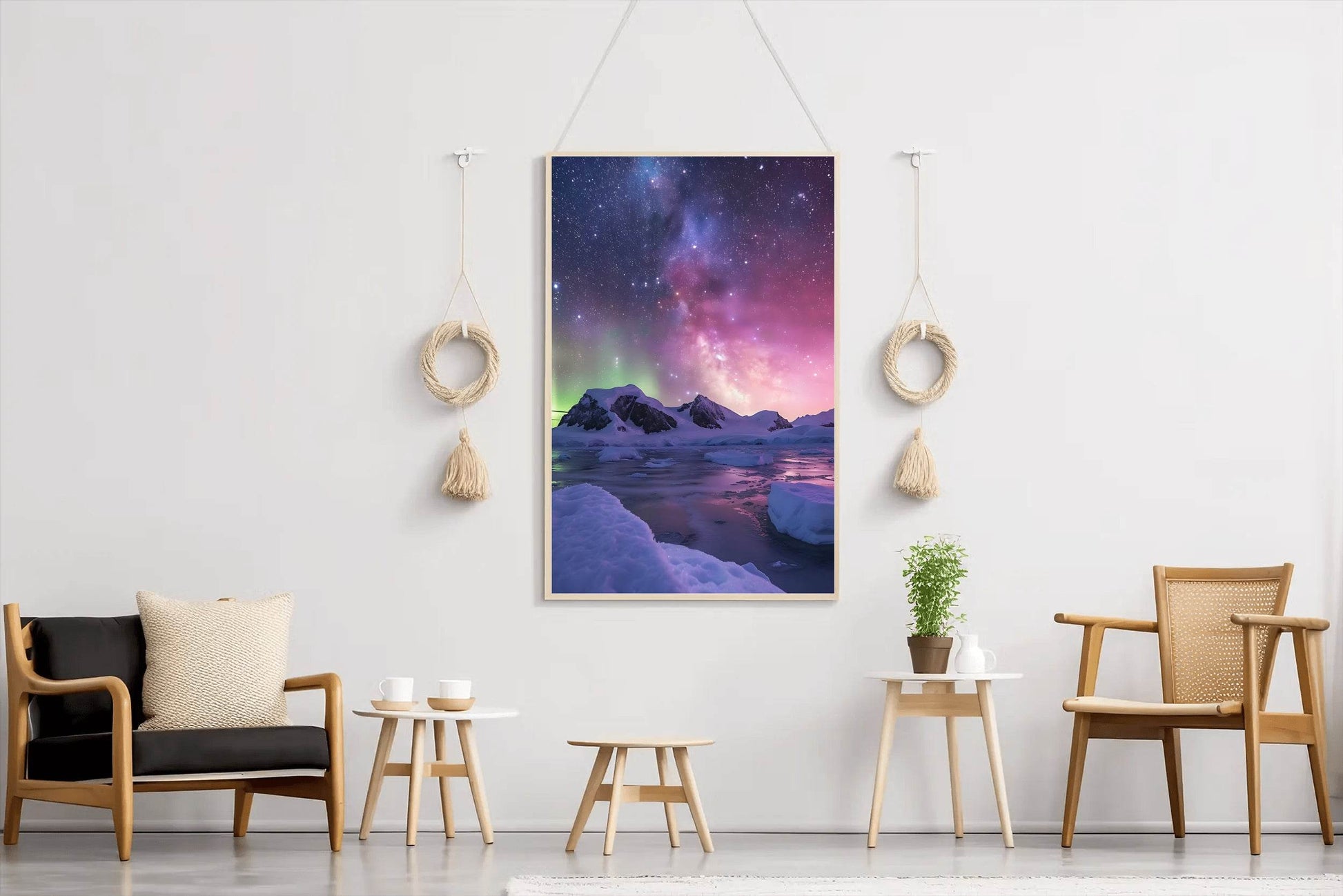Milky Way and Aurora Australis Wall Art - beink online art store