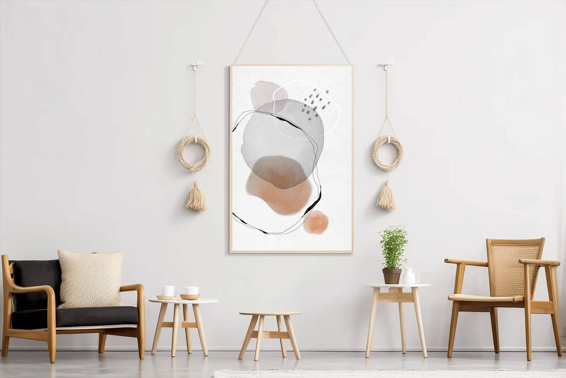 Water Color Mark Abstract Wall Art - beink online art store