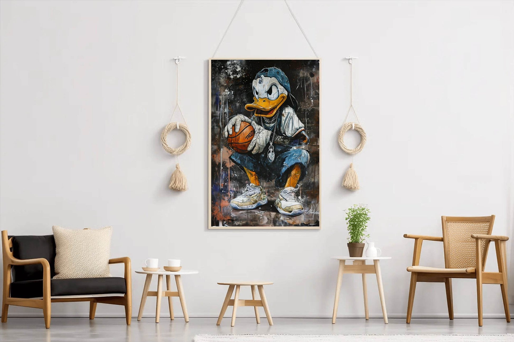 Basketball Streetwise Donald Duck Wall Art - beink online art store