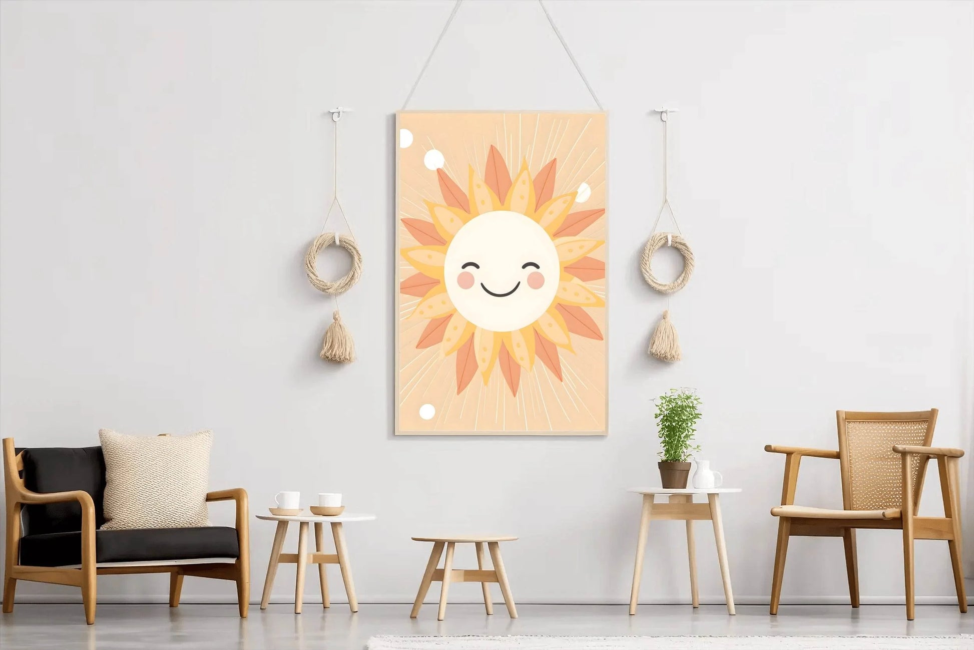 Painting of Smiling Sunflower Wall Art - beink online art store